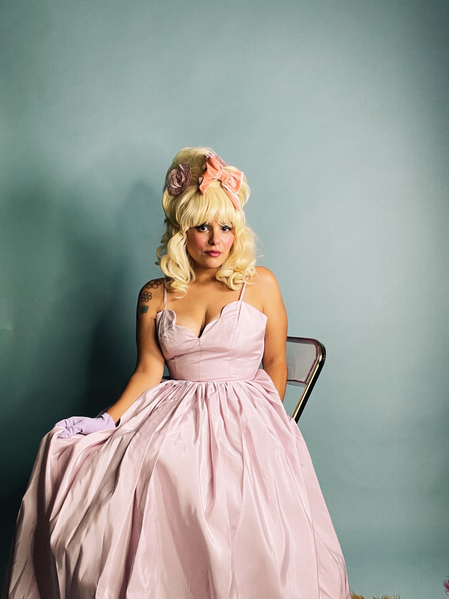 Vintage 80s "TD4 Electra" Pink Maxi Dress and Jacket Set Best Sizes XXS-XS