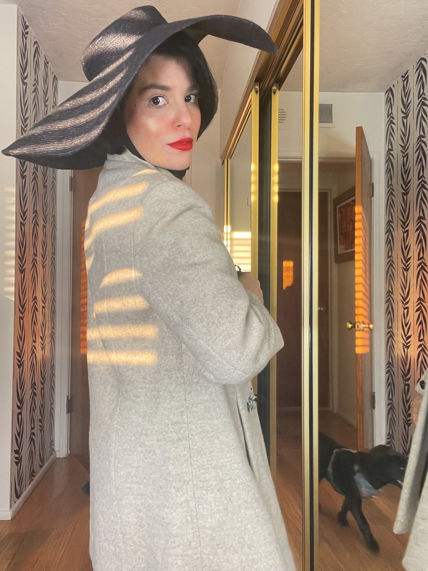 Vintage 50s / 60s Whimsical Made in Austria Wool Coat Fits Sizes XS-SM