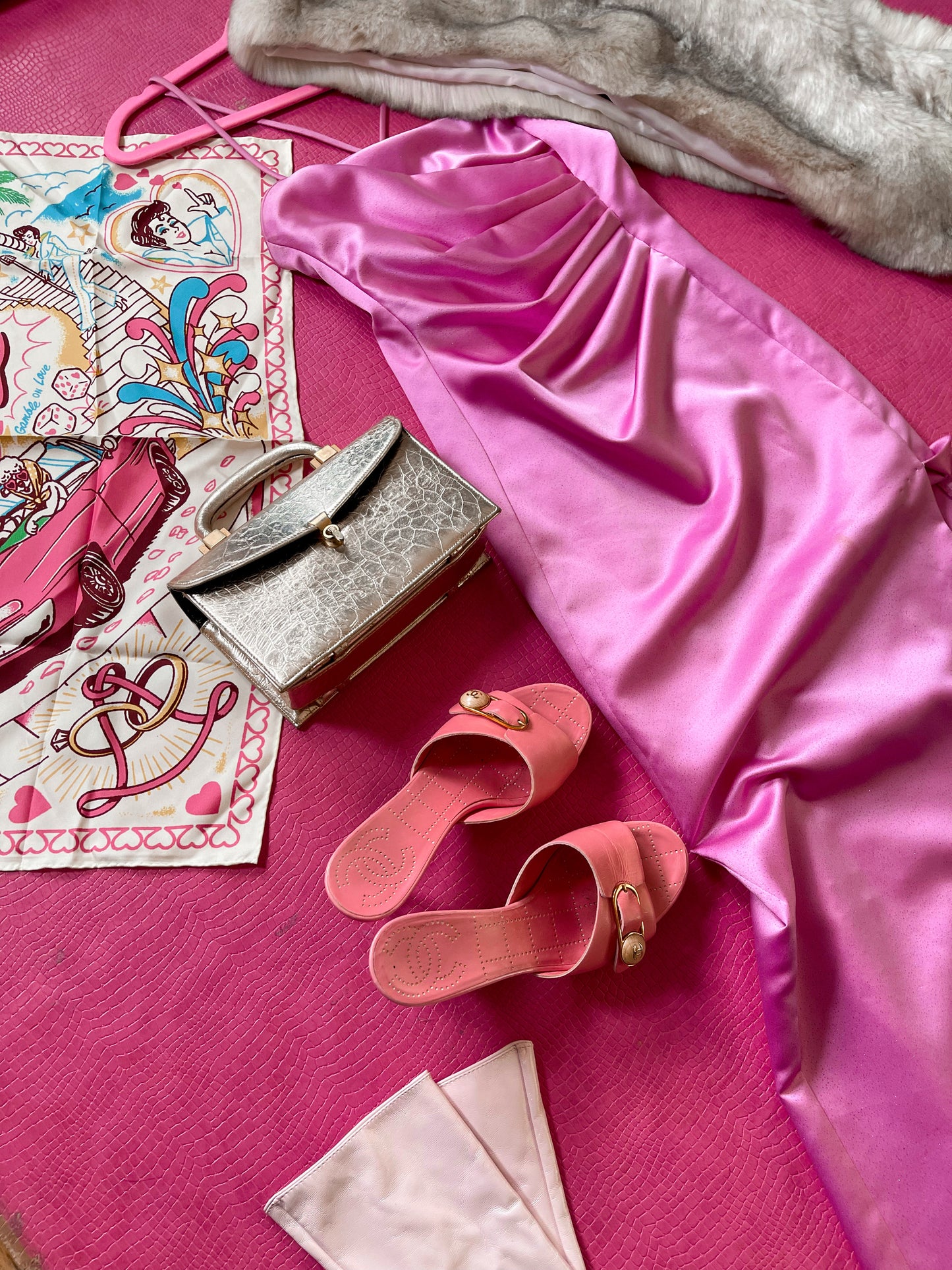 Vintage 90s Y2K Bubblegum Pink Jessica McClintock Gown - Best Fits Size XXS-XS