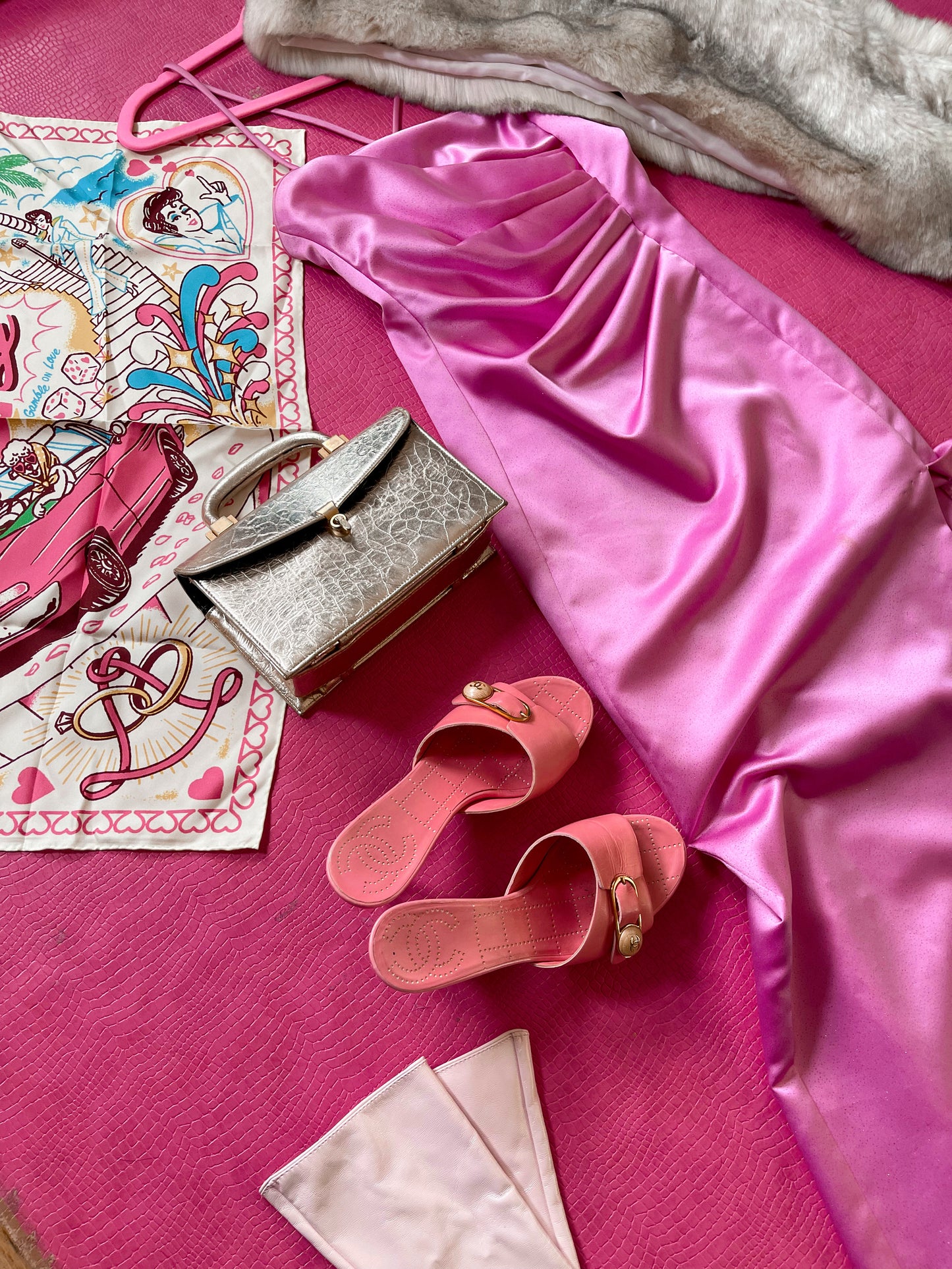 Vintage 90s Y2K Bubblegum Pink Jessica McClintock Gown - Best Fits Size XXS-XS