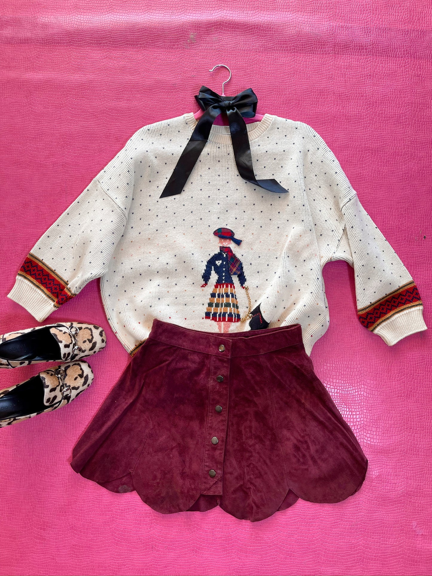 Vintage 80s 90s "Sweater Loft USA" Novelty Knit Sweater - Fits Up To Size XL