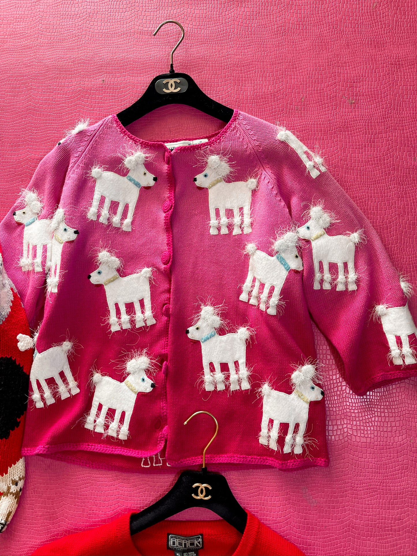 Vintage 90s Ombre Poodle Sweater - Fits Most Sizes
