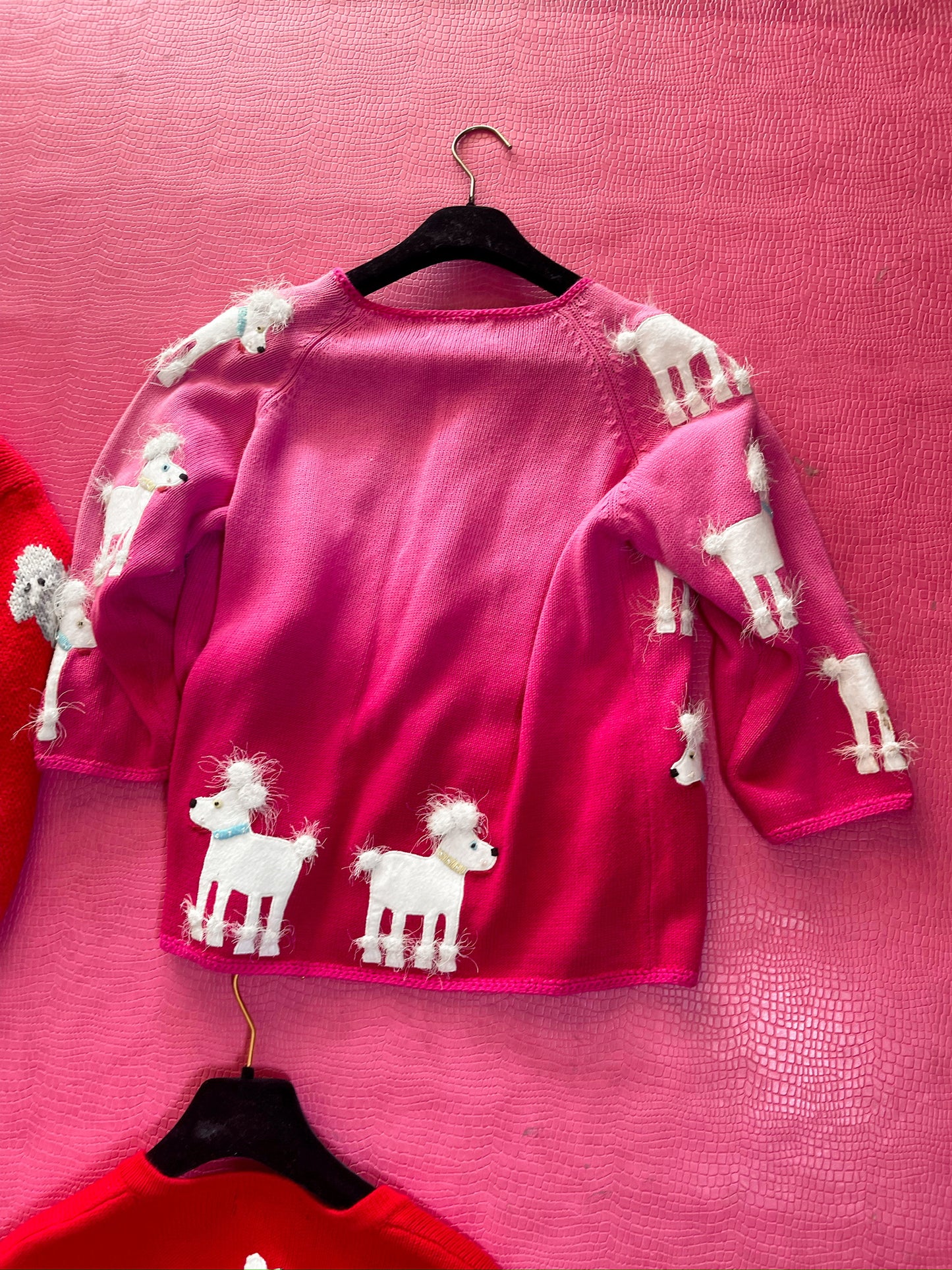 Vintage 90s Ombre Poodle Sweater - Fits Most Sizes