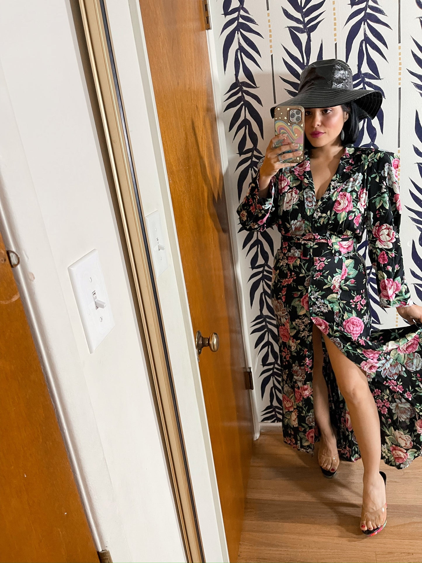 Vintage 80s 90s "Karen Alexander" Floral Dress - Best Fits Sizes XS-M