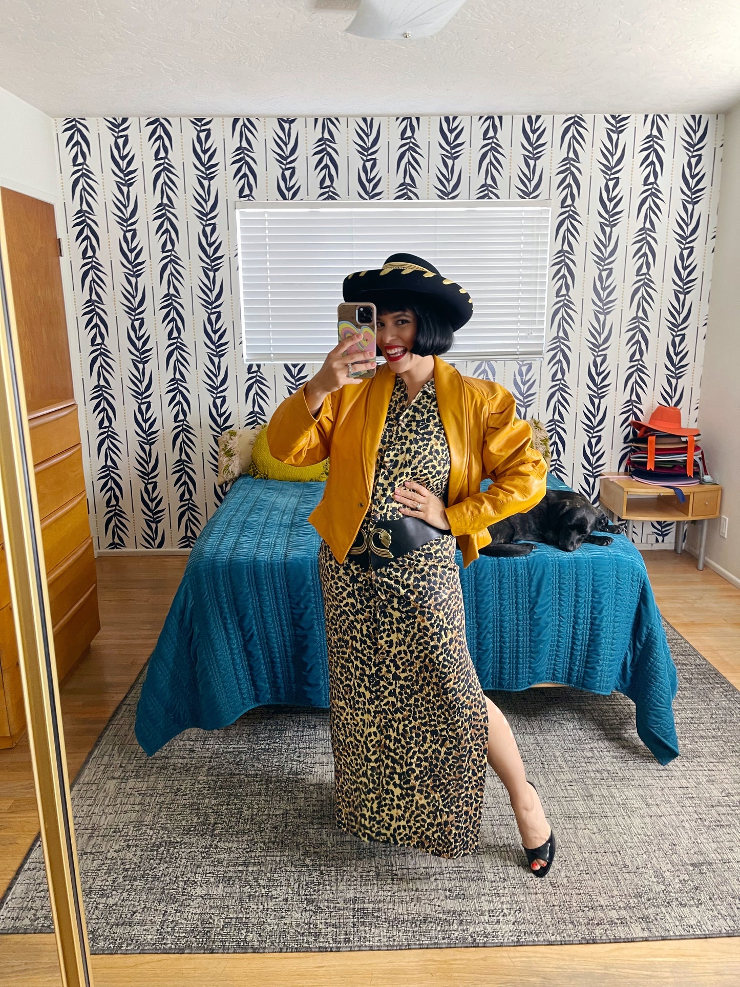 Vintage 80s Nora Ritti Brand Buttery Mustard Yellow Orange Brown Genuine Leather Jacket Fits Sizes M-L