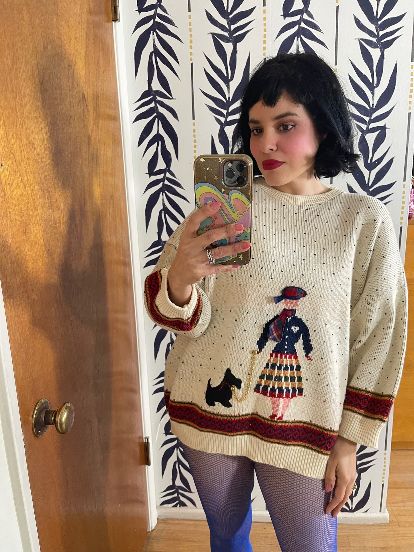 Vintage 80s 90s "Sweater Loft USA" Novelty Knit Sweater - Fits Up To Size XL