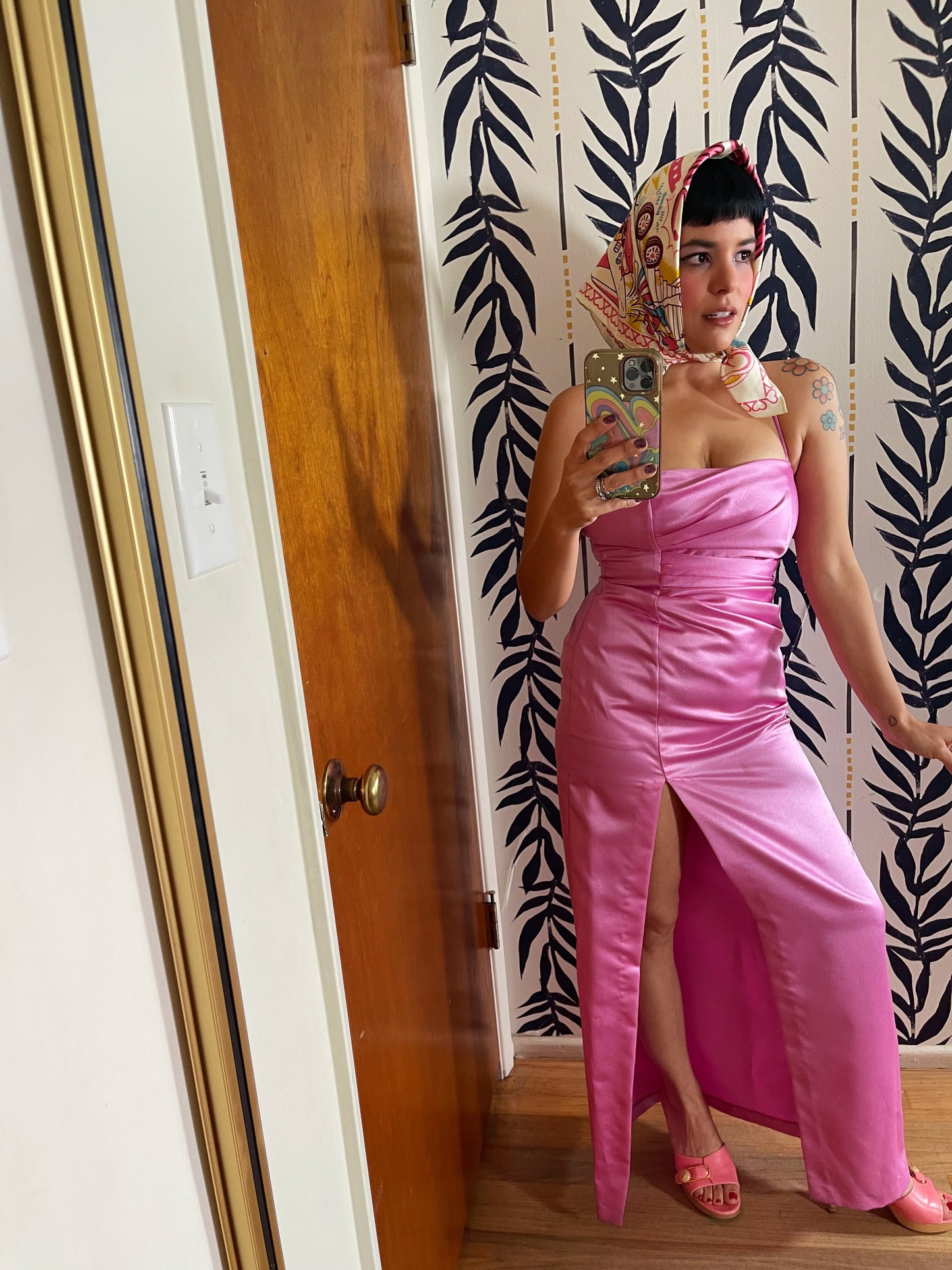 Vintage 90s Y2K Bubblegum Pink Jessica McClintock Gown - Best Fits Size XXS-XS