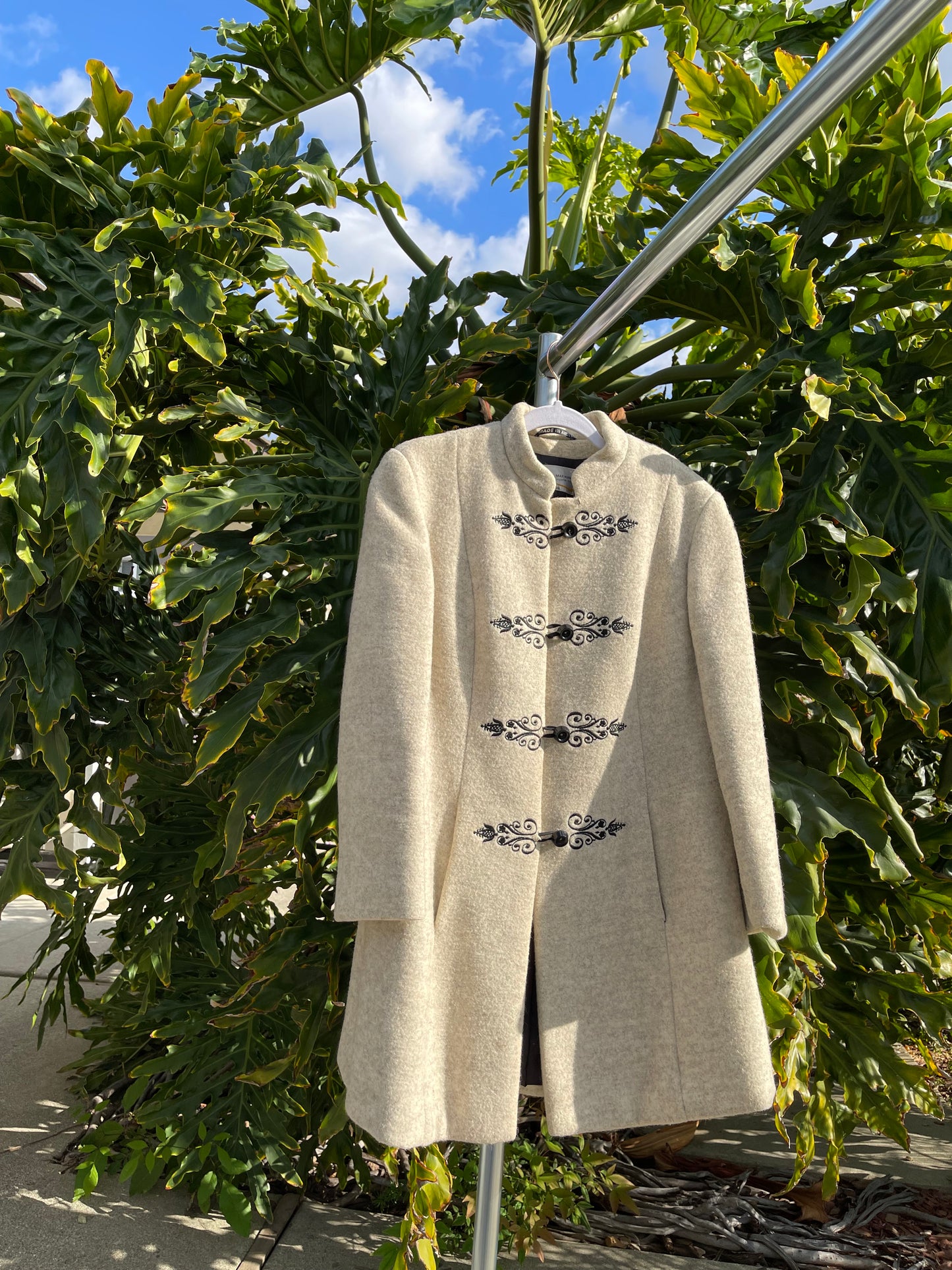 Vintage 50s / 60s Whimsical Made in Austria Wool Coat Fits Sizes XS-SM