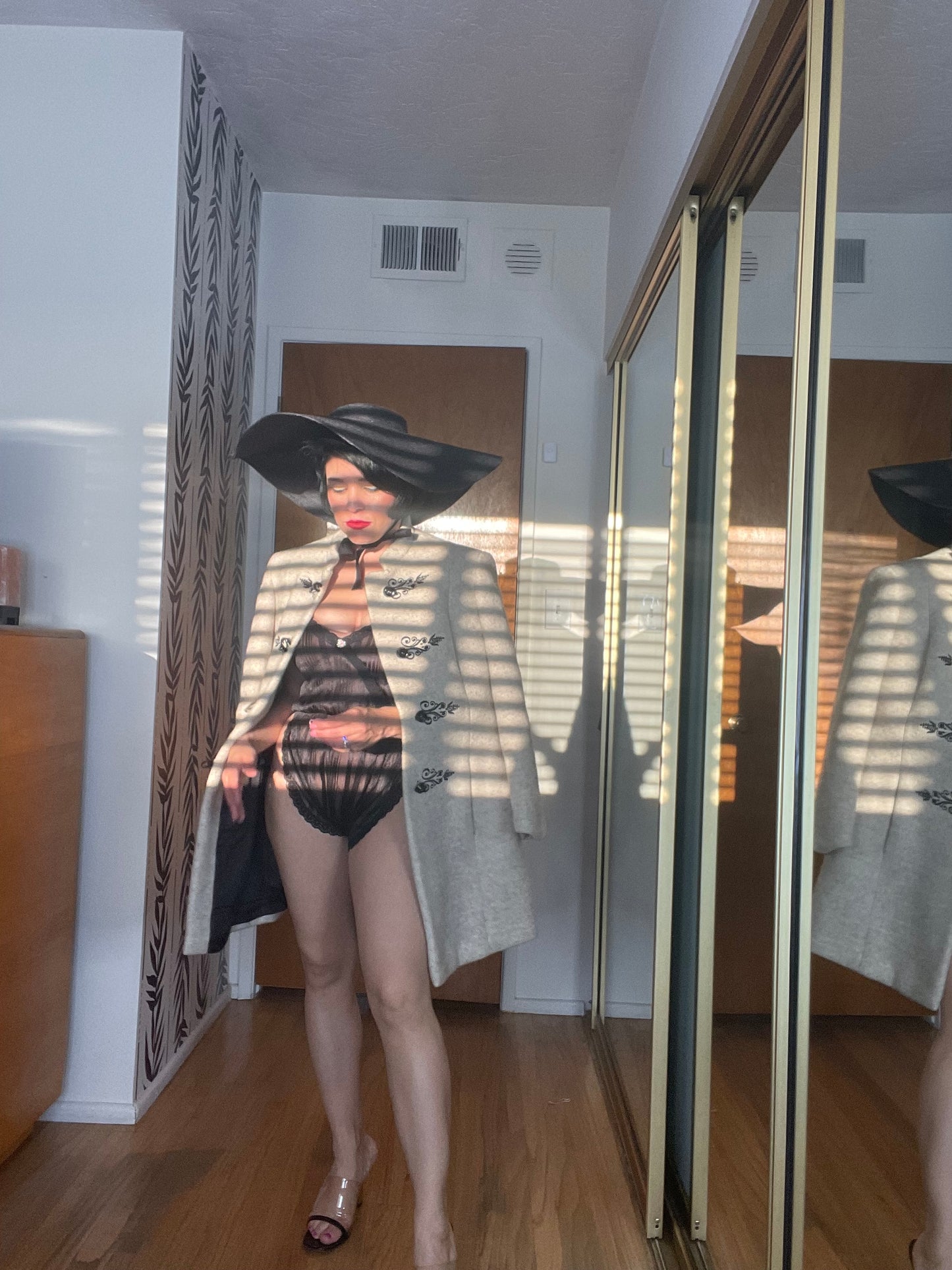 Vintage 50s / 60s Whimsical Made in Austria Wool Coat Fits Sizes XS-SM