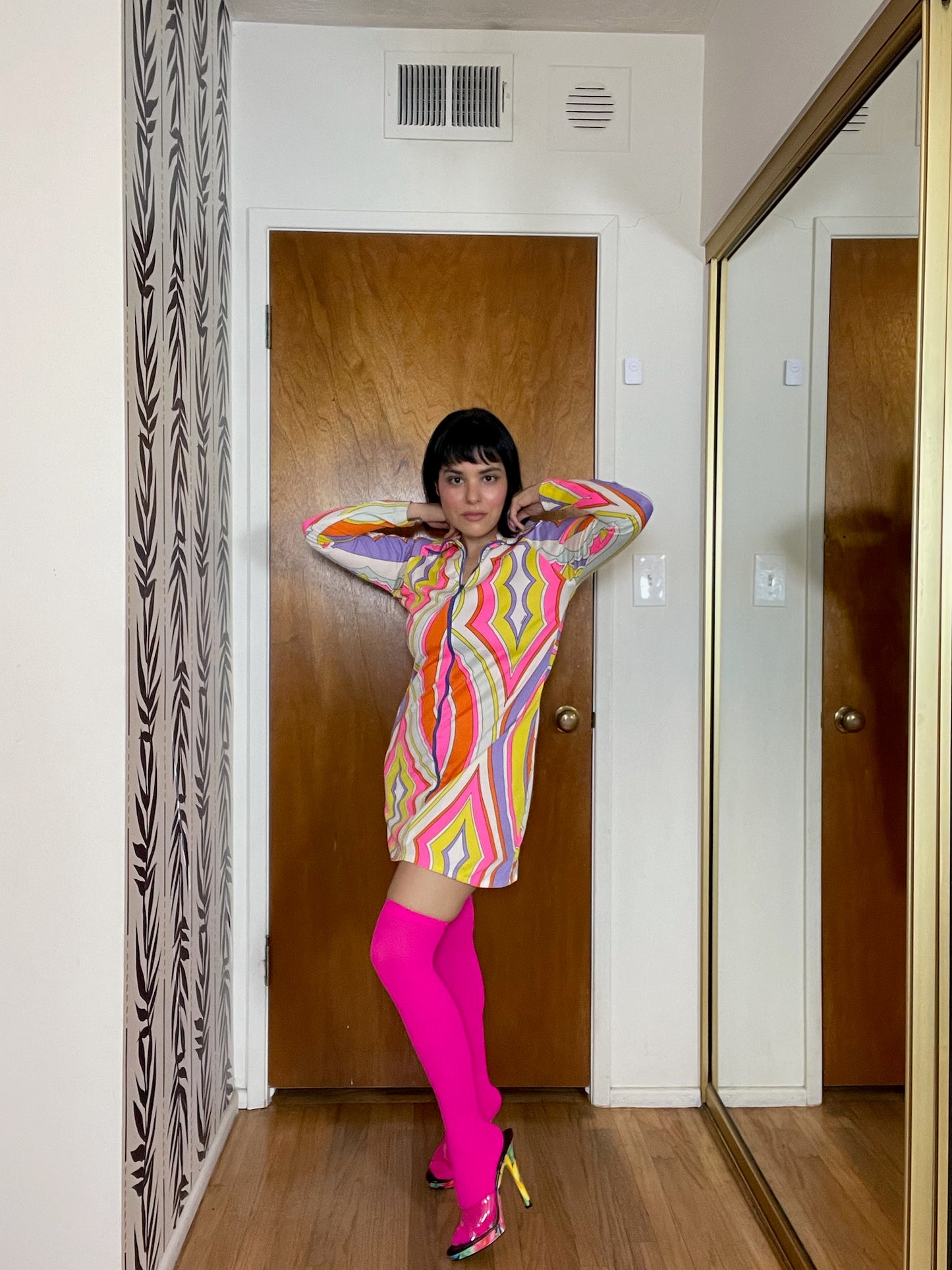Vintage 60s "Travel-Lite By Boutique Loungewear" Dress - Best Fits Size S-M, Possible L