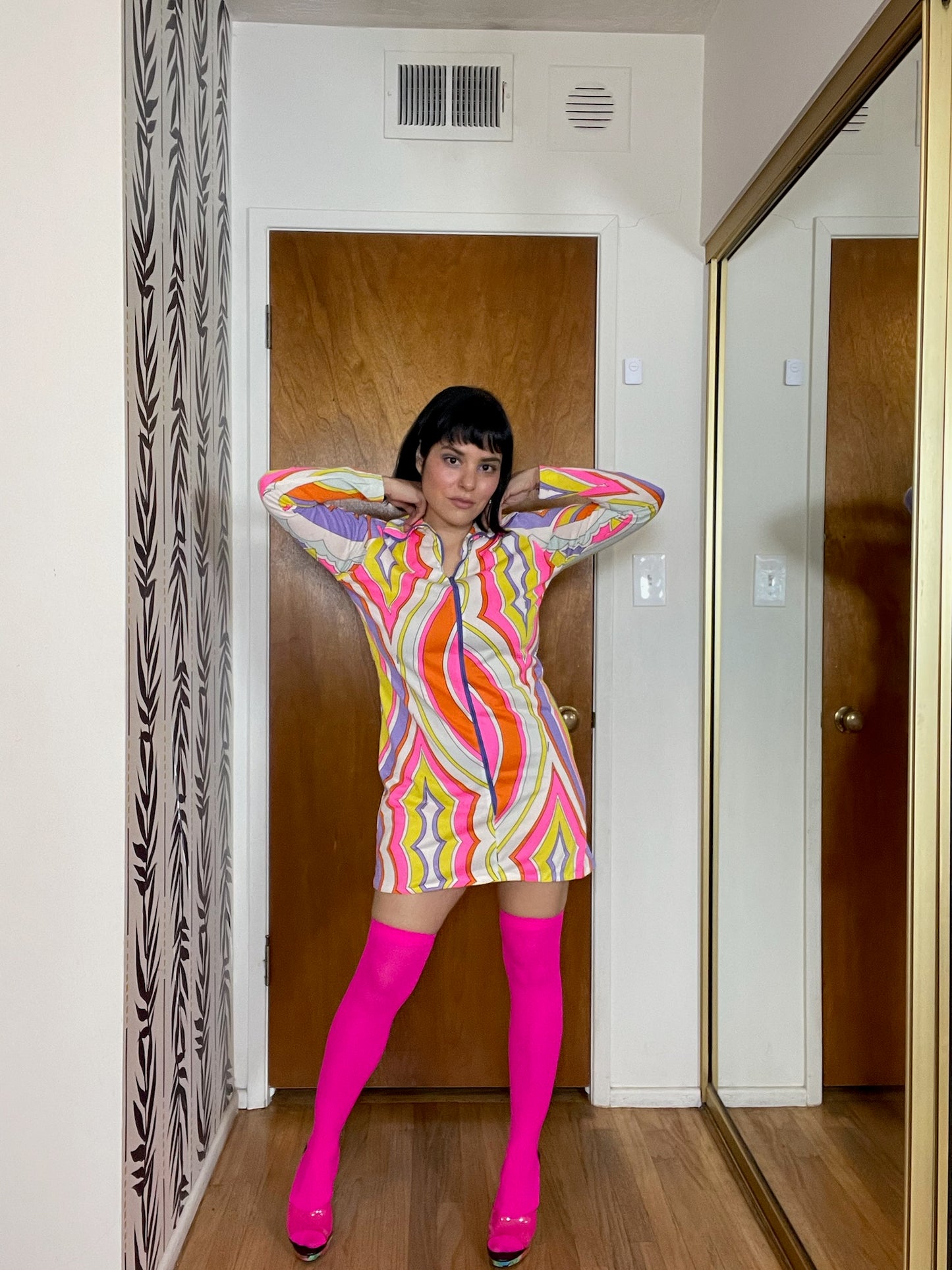 Vintage 60s "Travel-Lite By Boutique Loungewear" Dress - Best Fits Size S-M, Possible L