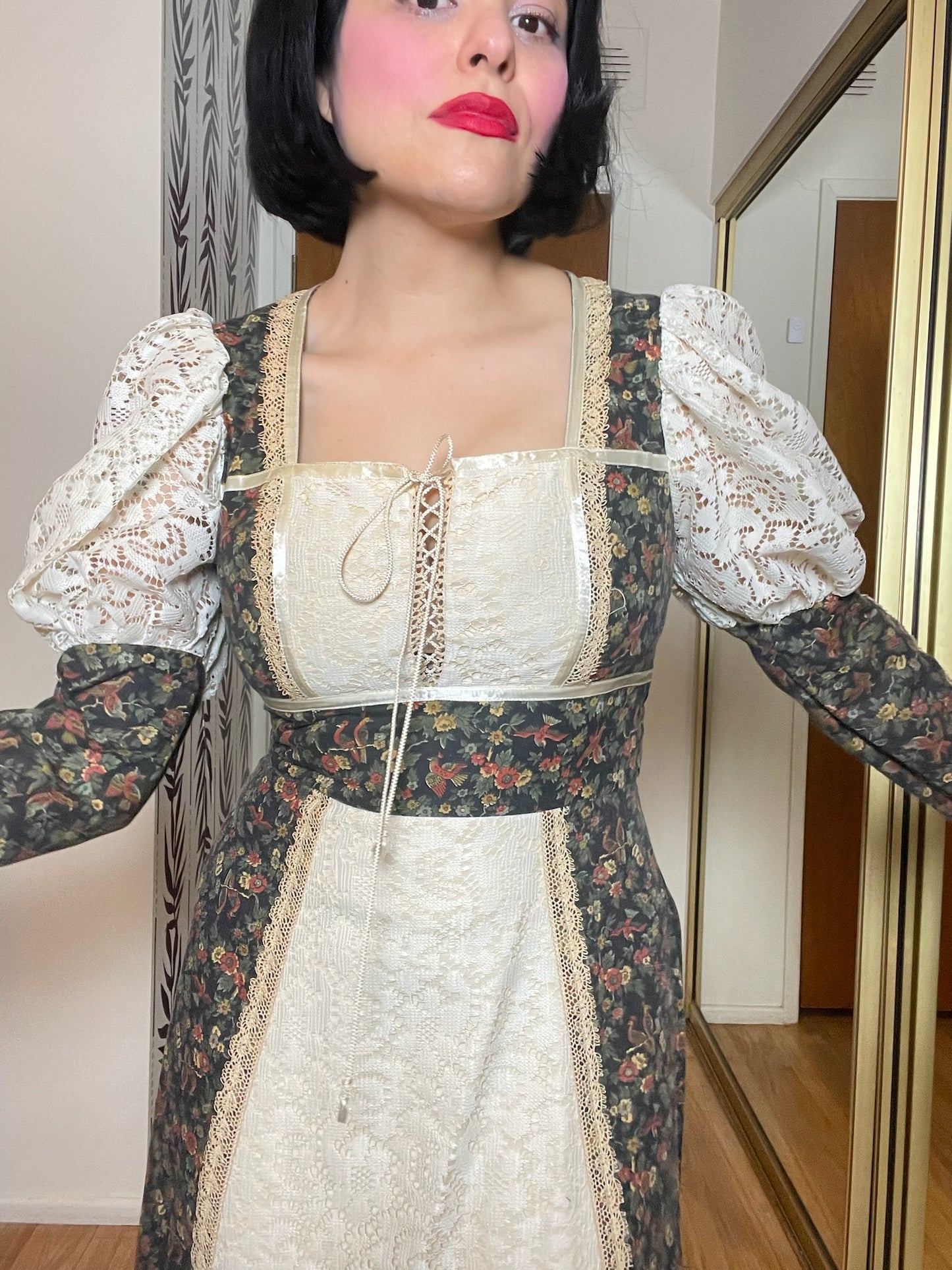 Vintage 70s "Gunne Sax" Prairie Dress - Best Fits Size XS-S