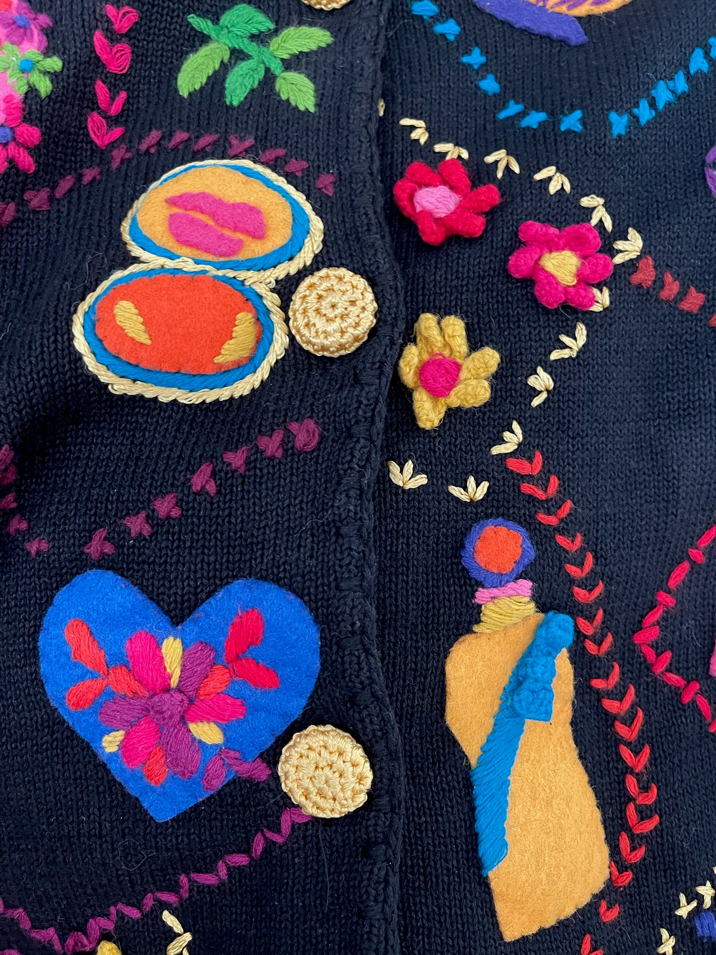 Vintage 1998 "Michael Simon" Lipstick and Purses Novelty Cardigan - Fits Up To Size XL