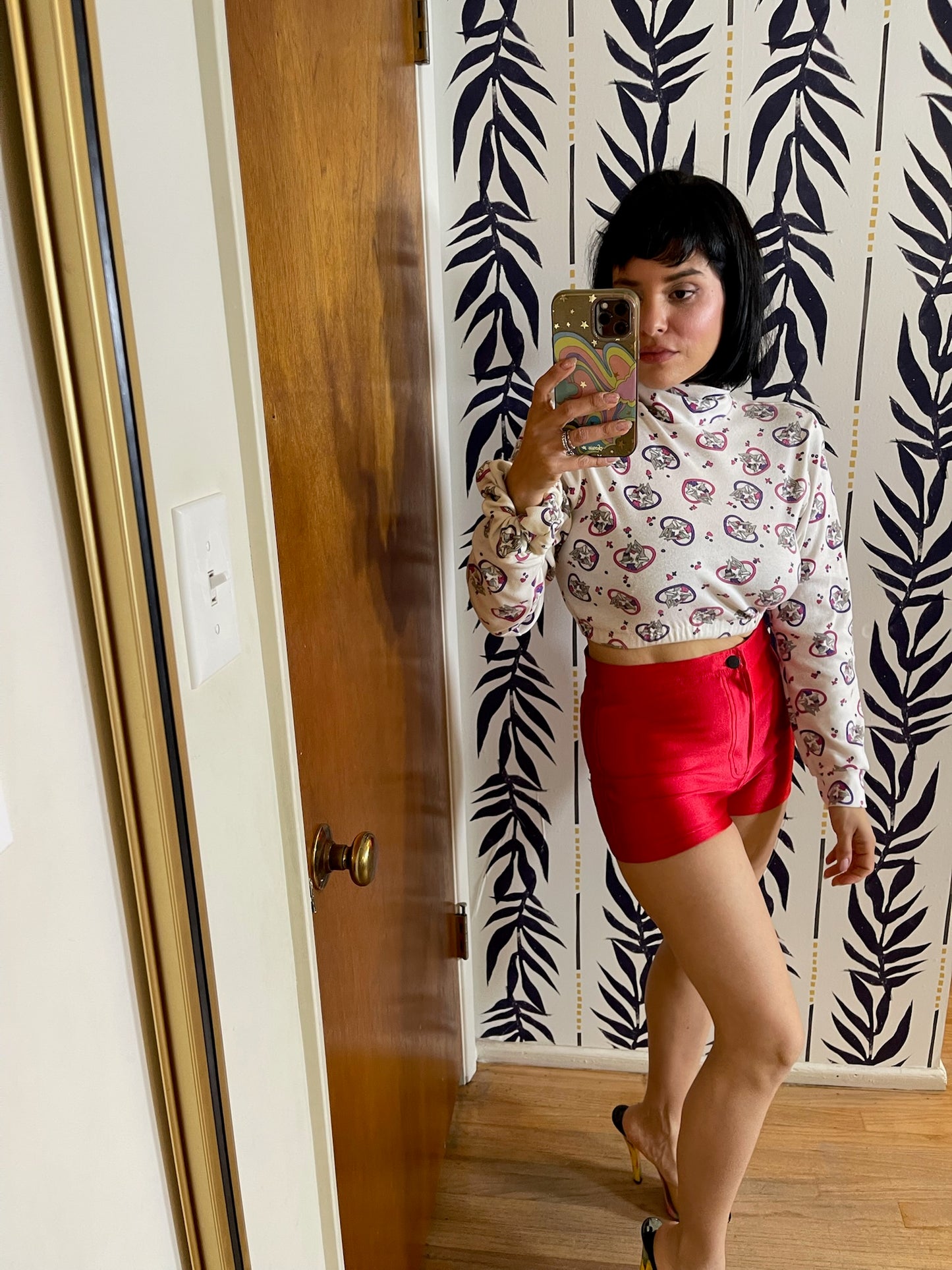 Vintage 90s Y2K Red Hot Pants - Best Fits Size XS-S