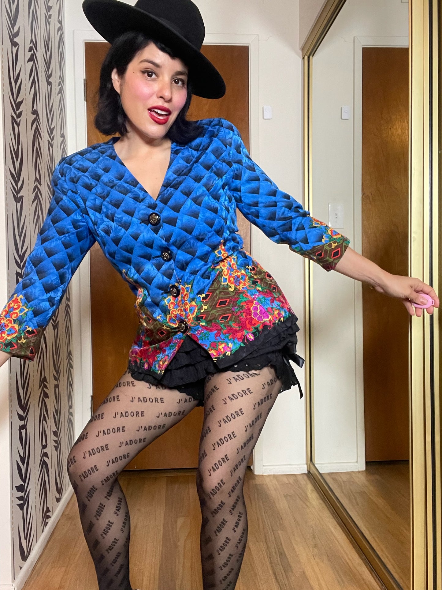 Vintage 80s "Anne Crimmins for Umi Collections" Silk Blouse - Best Fits Size XS-M