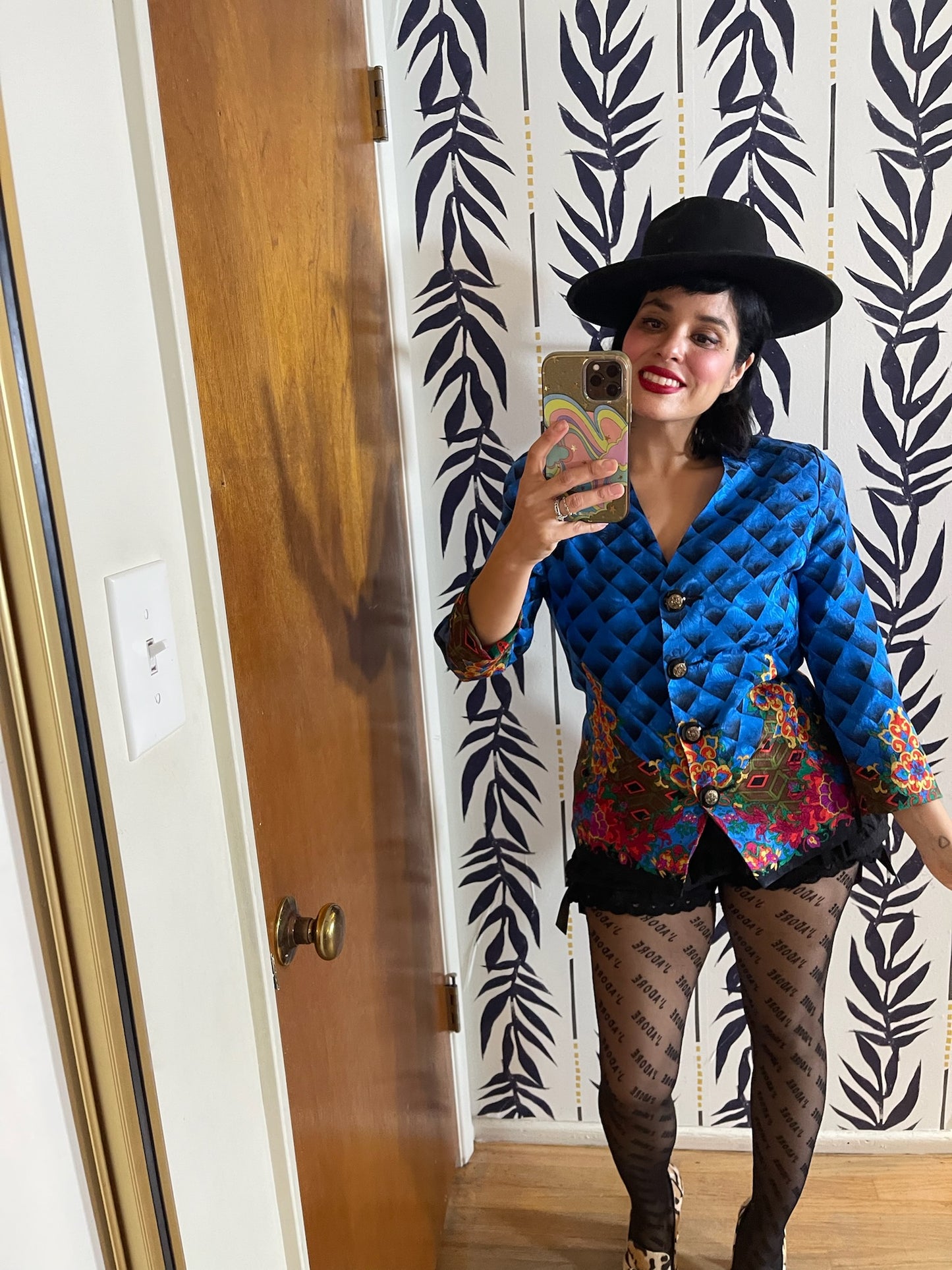 Vintage 80s "Anne Crimmins for Umi Collections" Silk Blouse - Best Fits Size XS-M