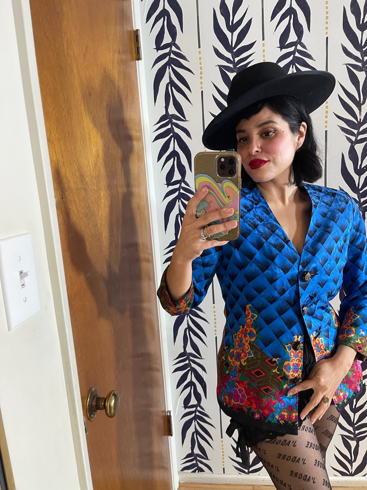 Vintage 80s "Anne Crimmins for Umi Collections" Silk Blouse - Best Fits Size XS-M