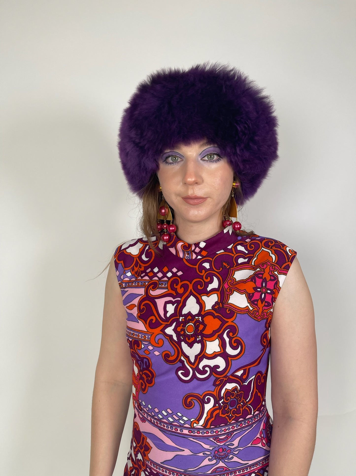 Baby Alpaca Hat - Purple
