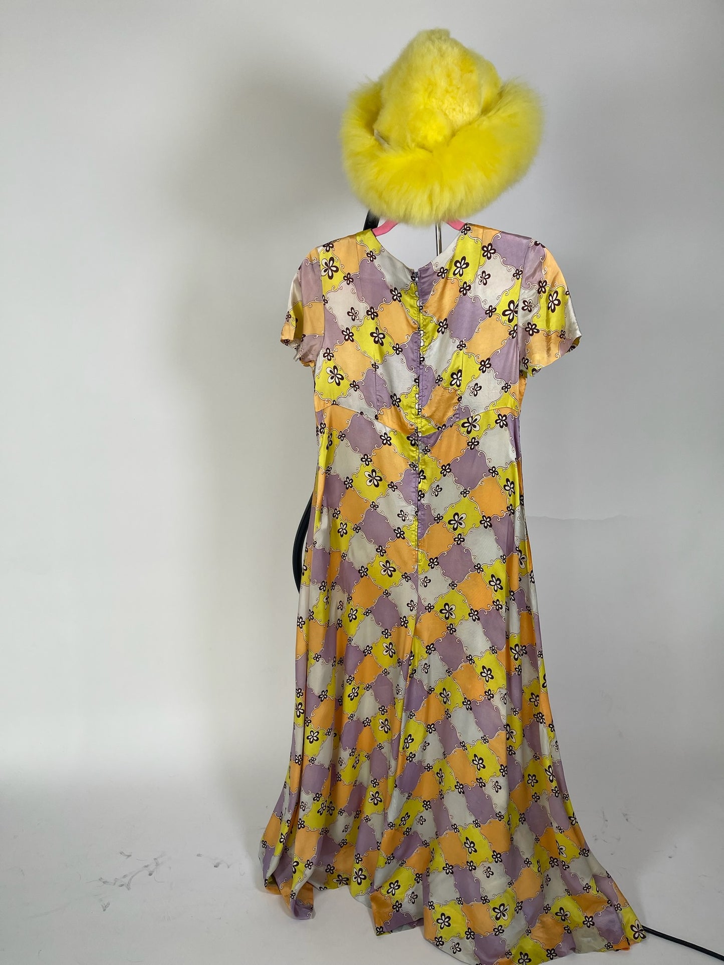 Vintage 60s 70s Groovy Print Jumpsuit - Best Fits Size S-M