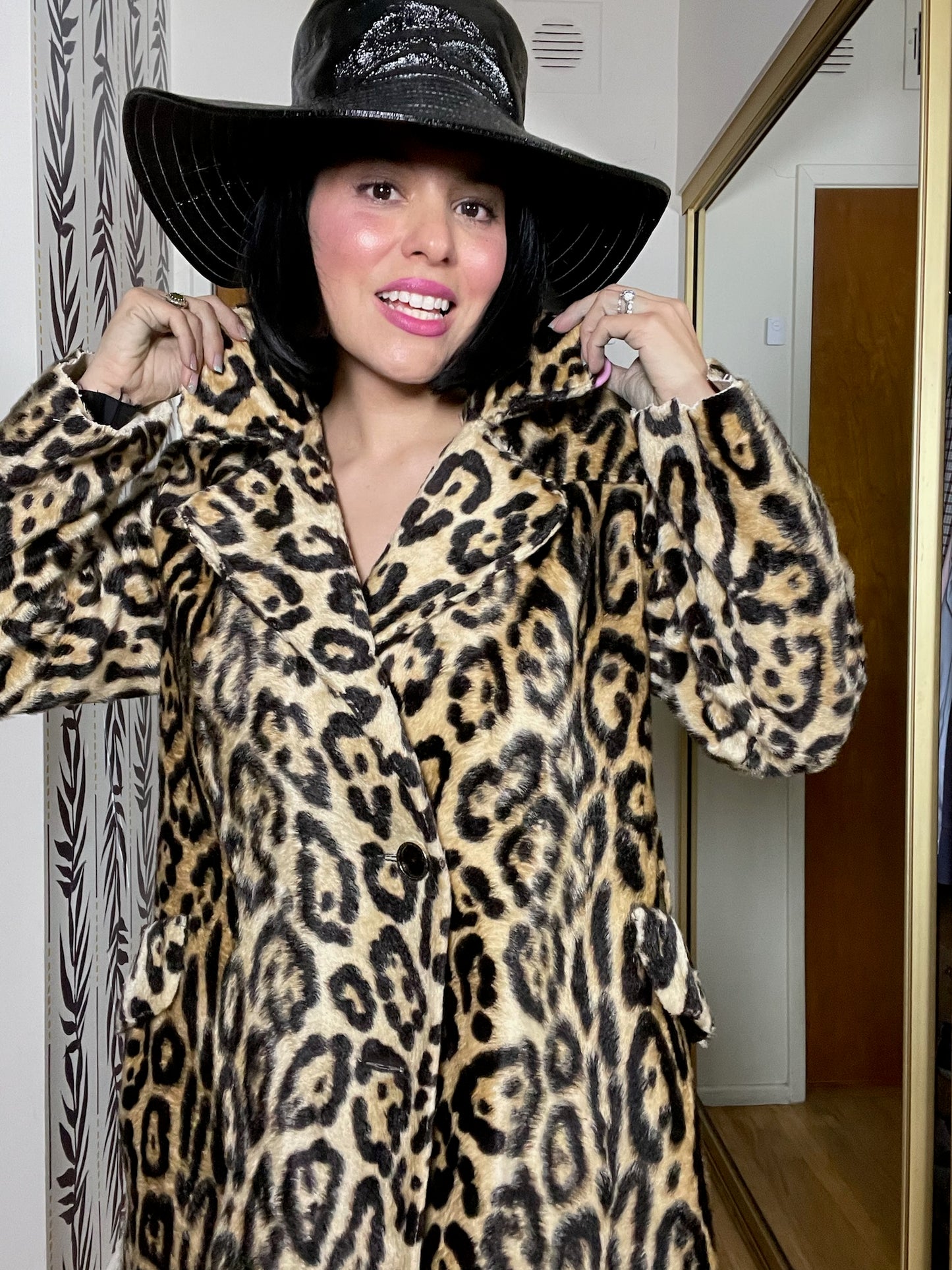 Vintage 50s 60s Jaguar Coat - Fits Most Sizes