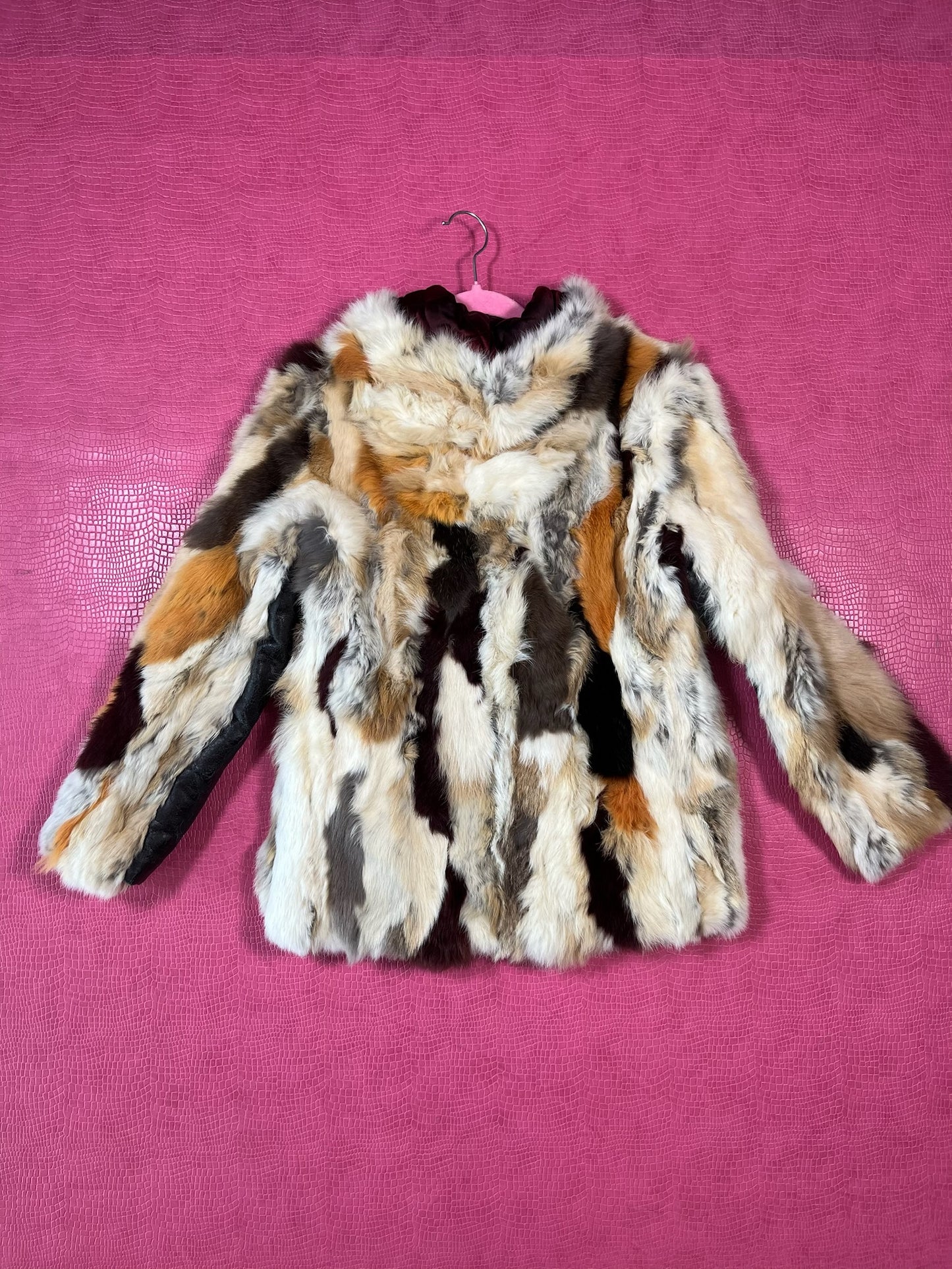 Vintage 70s "Caravelle" Mixed Rabbit Hair Jacket - Best Fits Size XS-M