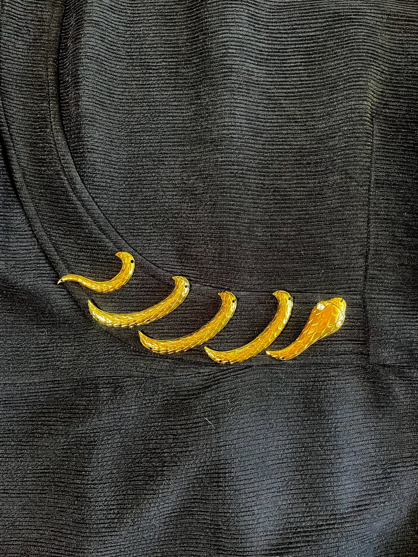 Vintage 80s "Joseph Ribkoff" Snake Dress - Best S-M