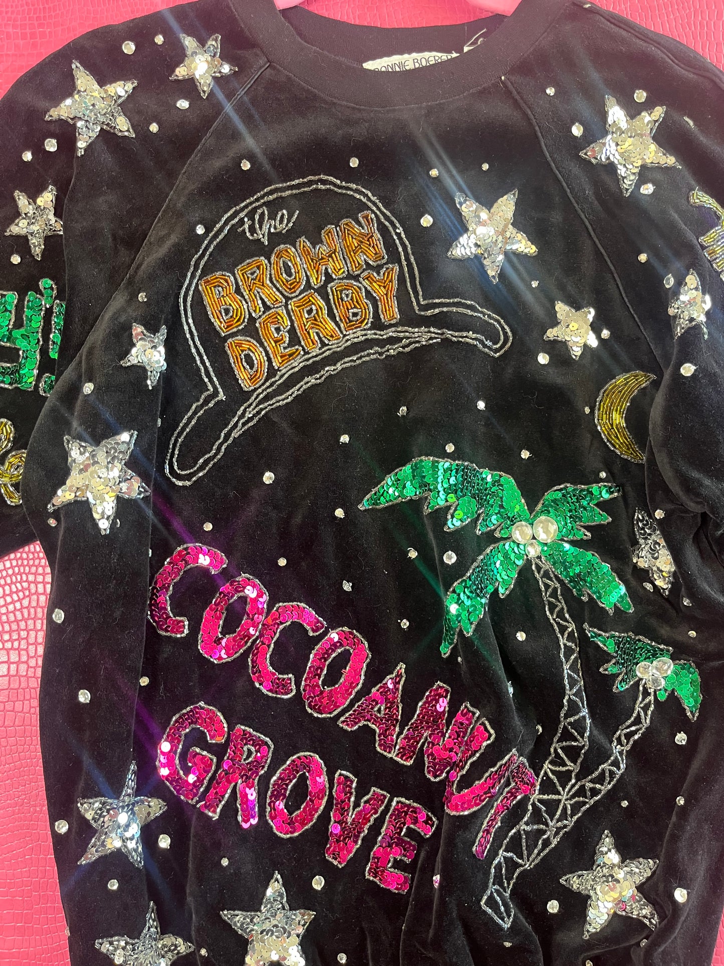 Vintage 80s "Bonnie Boerer & Co." Beaded Sweater - Fits Up to Size L, Possibly XL