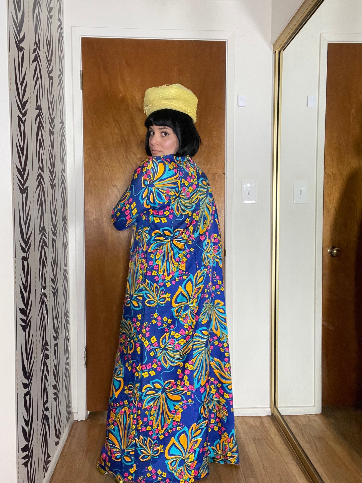 Vintage 60s 70s One Sleeve Caftan - Fits XS-M