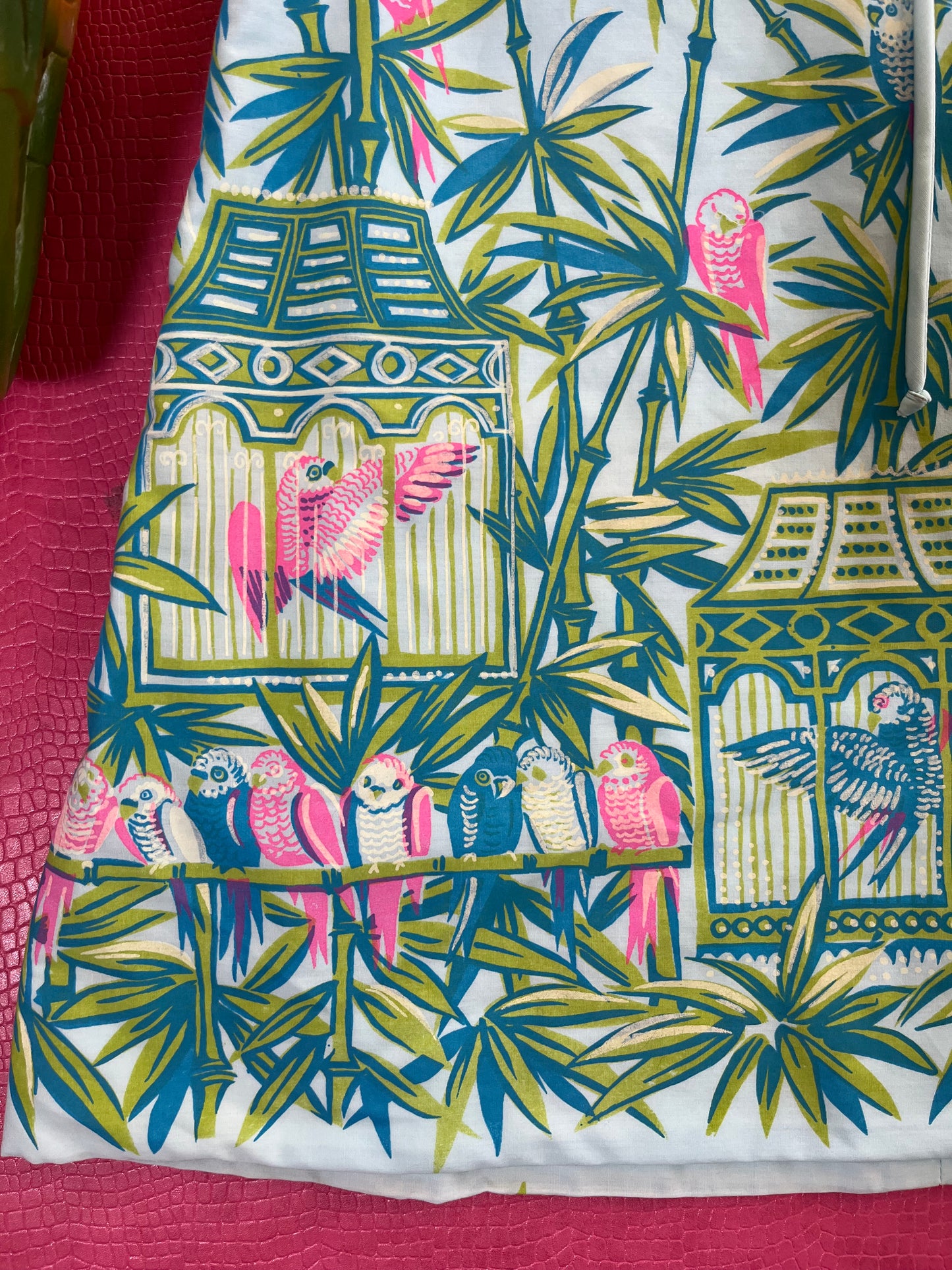 Vintage 60s "Lee Stevens Miami" Tropical Novelty Print Shift Dress  - Best Fits Sizes XS-S & Possible Size M