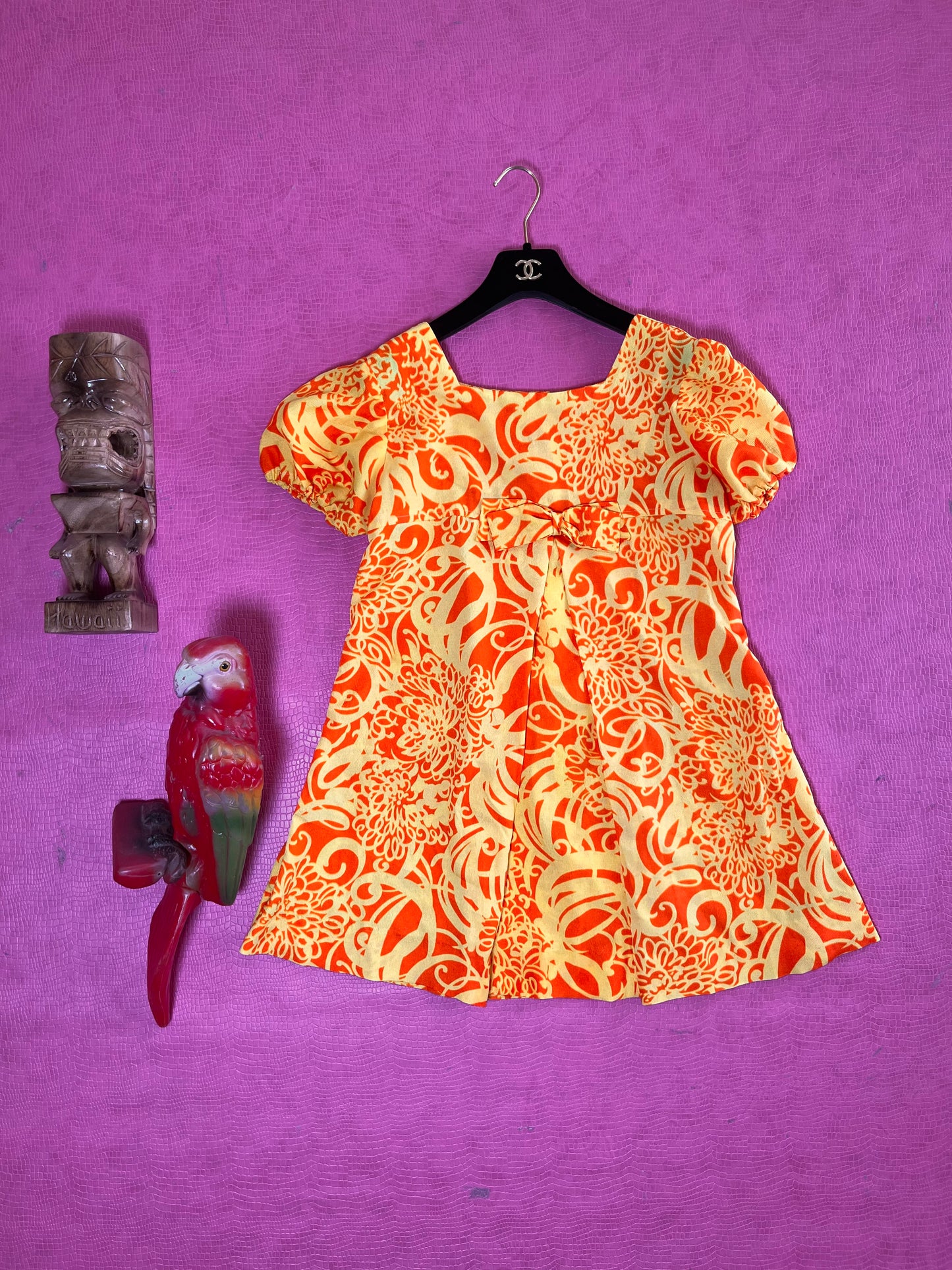 Vintage 60s Yellow And Orange Baby Doll Dress - Best Fits Size XS-S, Possible M