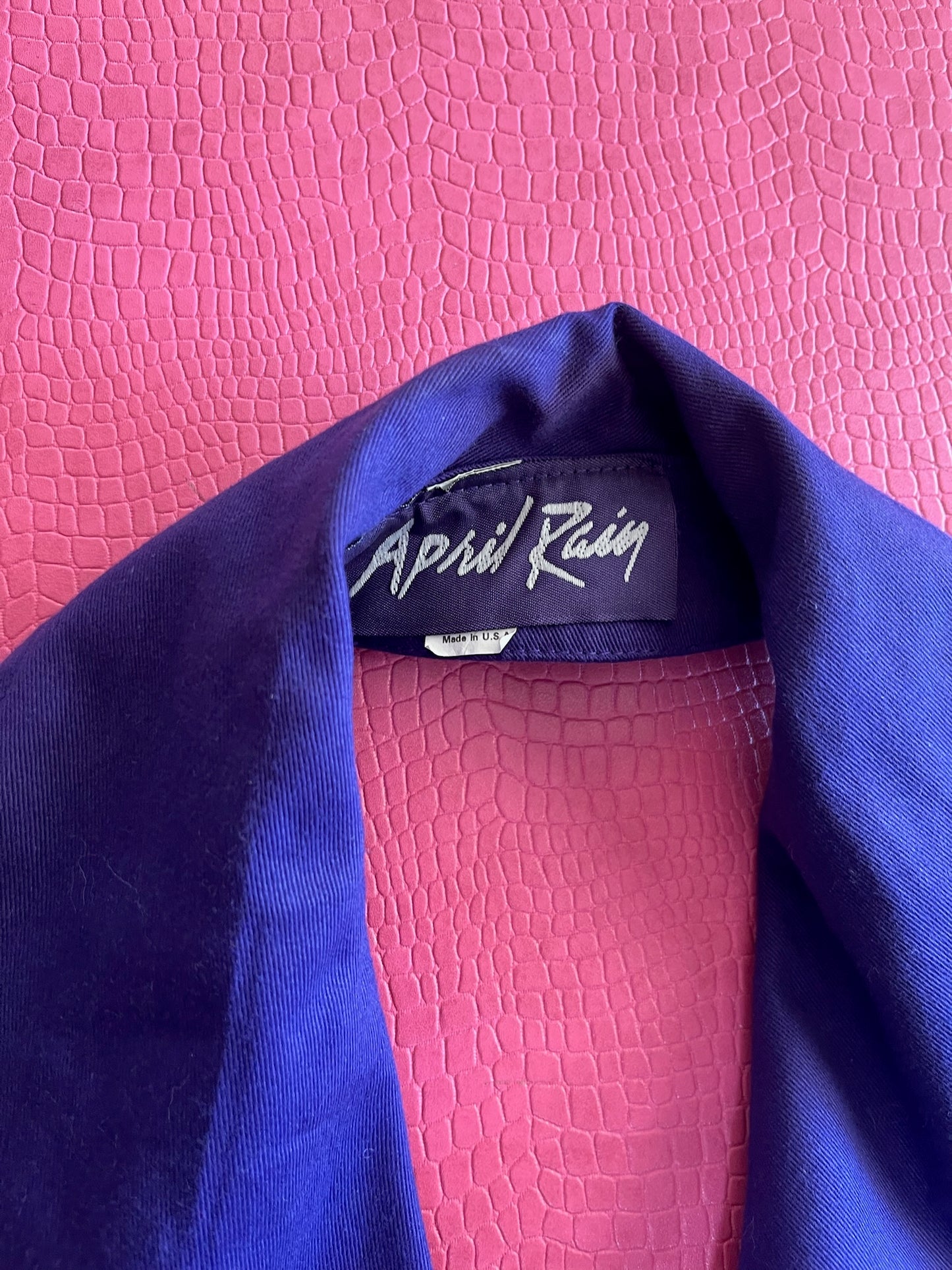 Vintage 80s "April Rain" Purple Mini Dress - Best Fits Size M-L