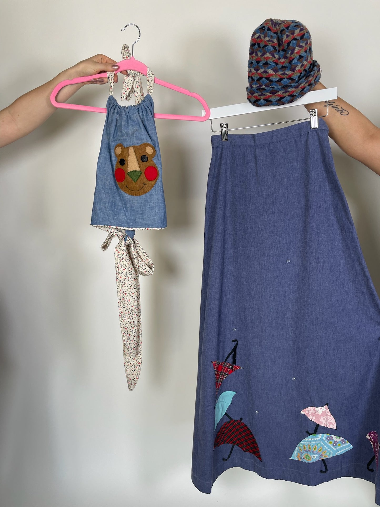 Vintage 70s Novelty Umbrella Skirt - Best Fits XS