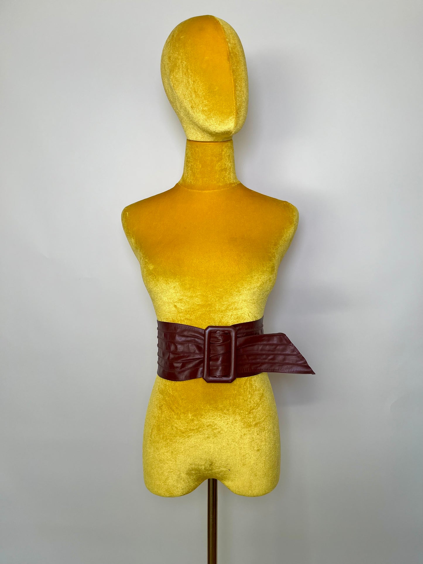 Vintage 80s Purple Leather Belt - Fits Most Sizes