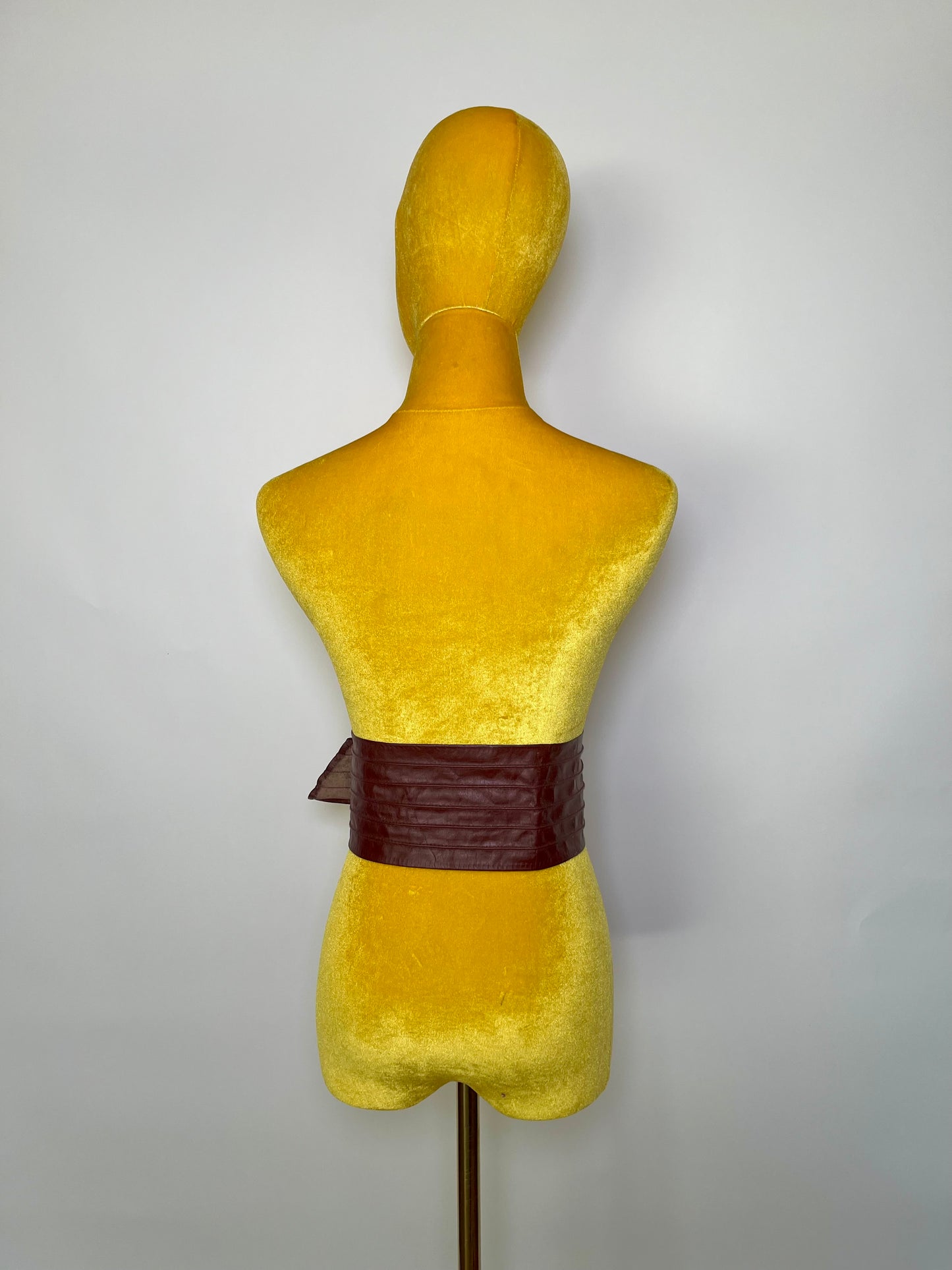 Vintage 80s Purple Leather Belt - Fits Most Sizes