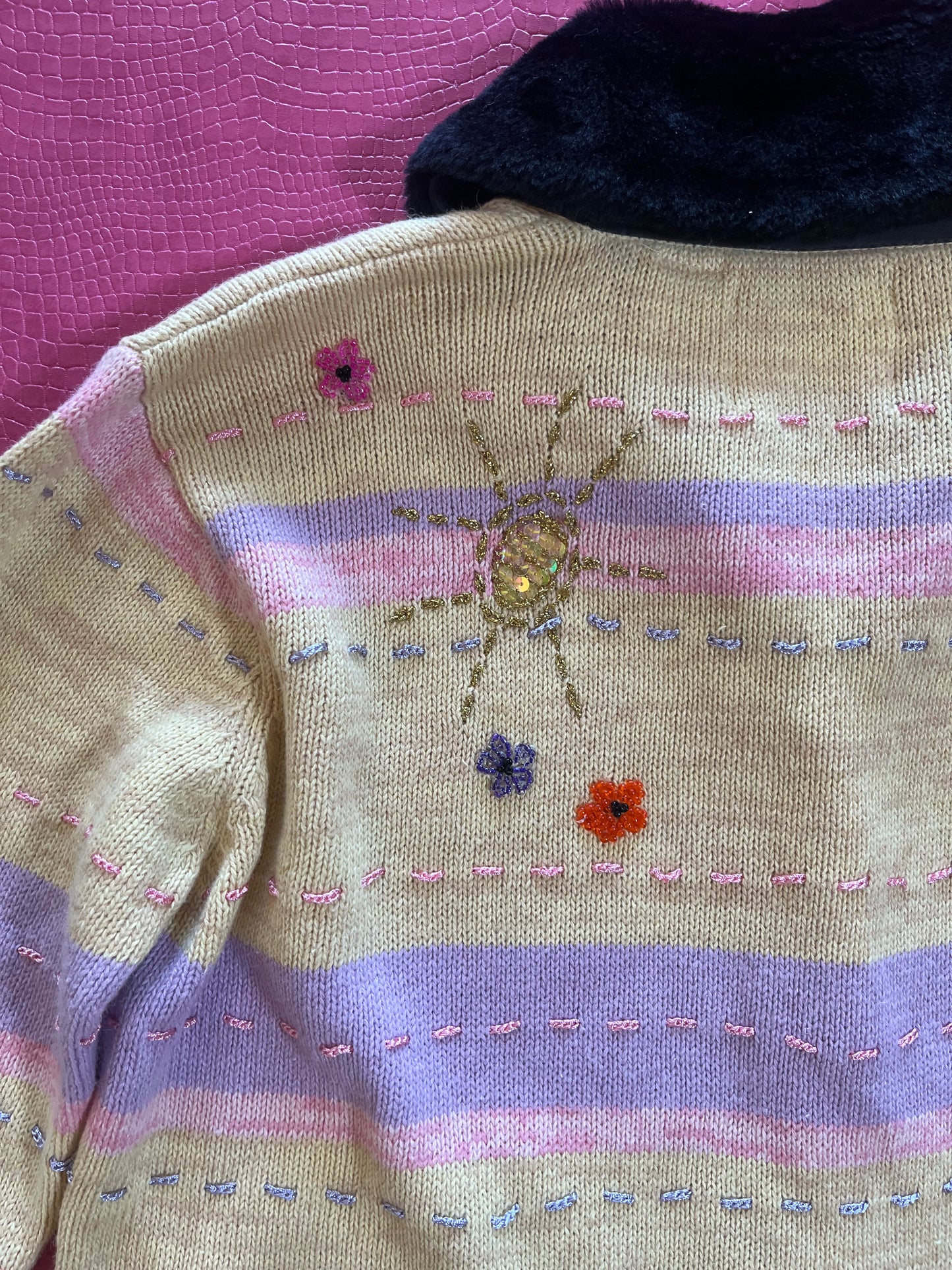 Vintage 90s "Story Book Knits" Stylish Pups Cardigan - Fits Most Sizes