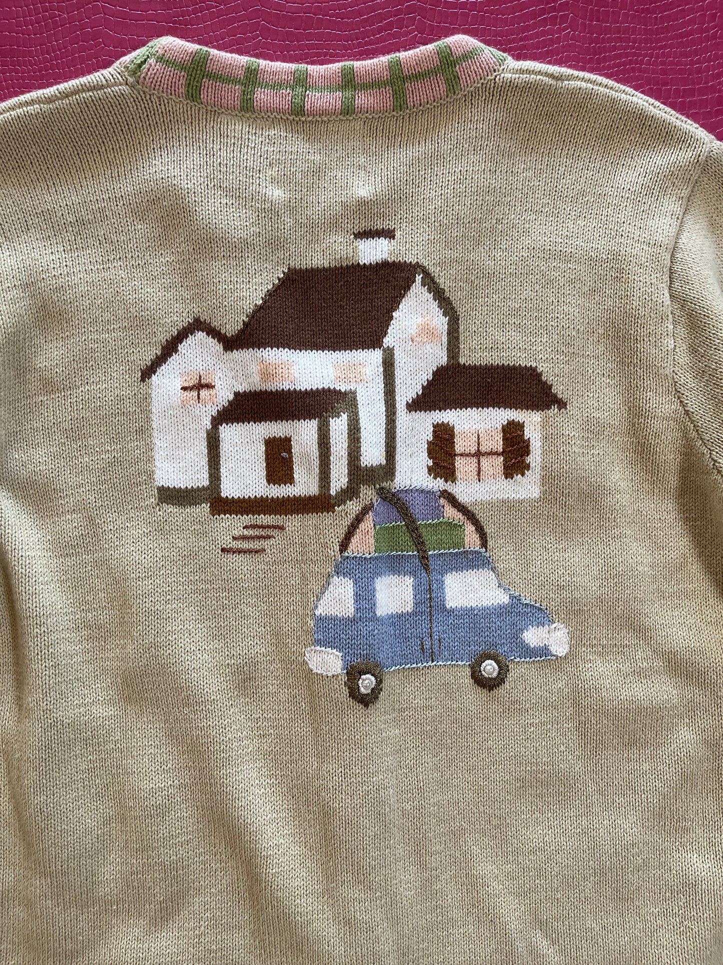 DEAD STOCK Vintage 90s "Story Book Knits" Antiquing Cardigan - Fits Most Sizes