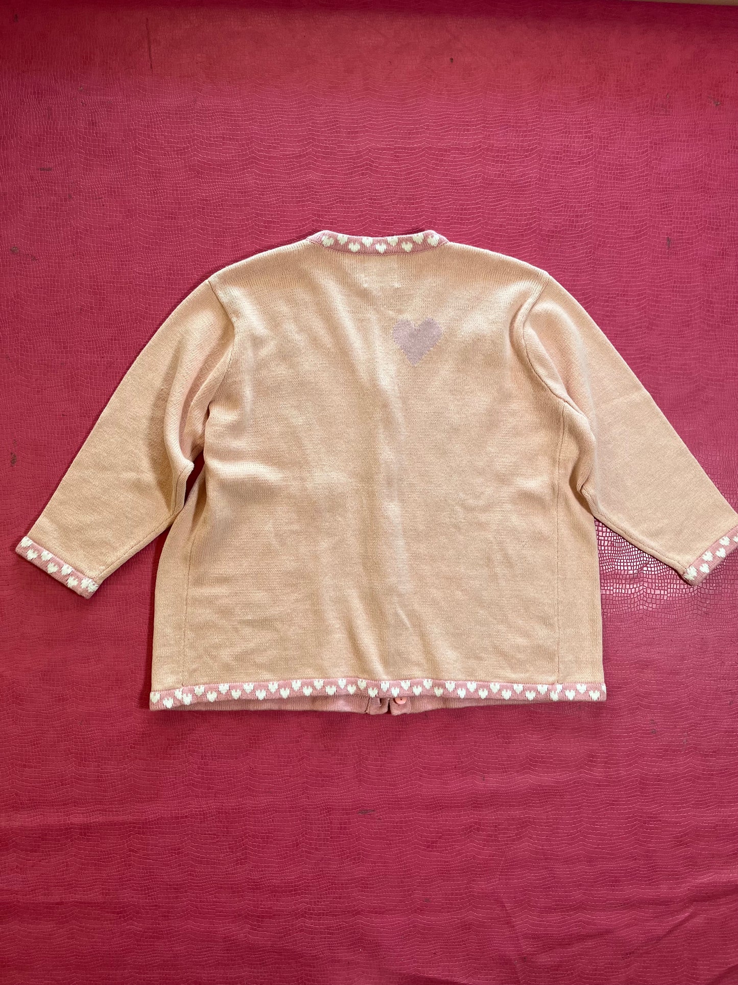 Vintage 90s "Story Book Knits" Doll Collection Cardigan Size Large - Fits Most Sizes