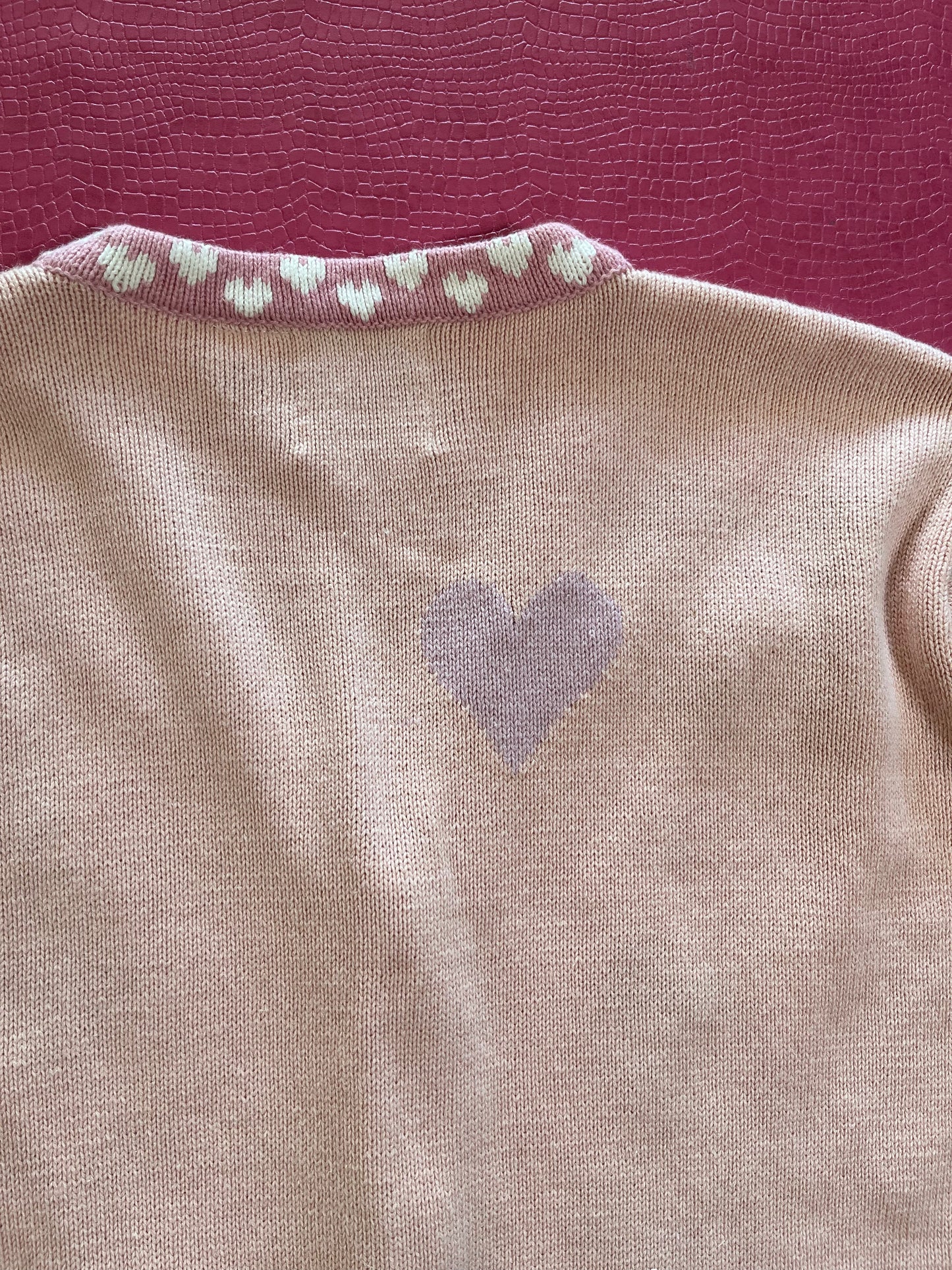 Vintage 90s "Story Book Knits" Doll Collection Cardigan Size Large - Fits Most Sizes