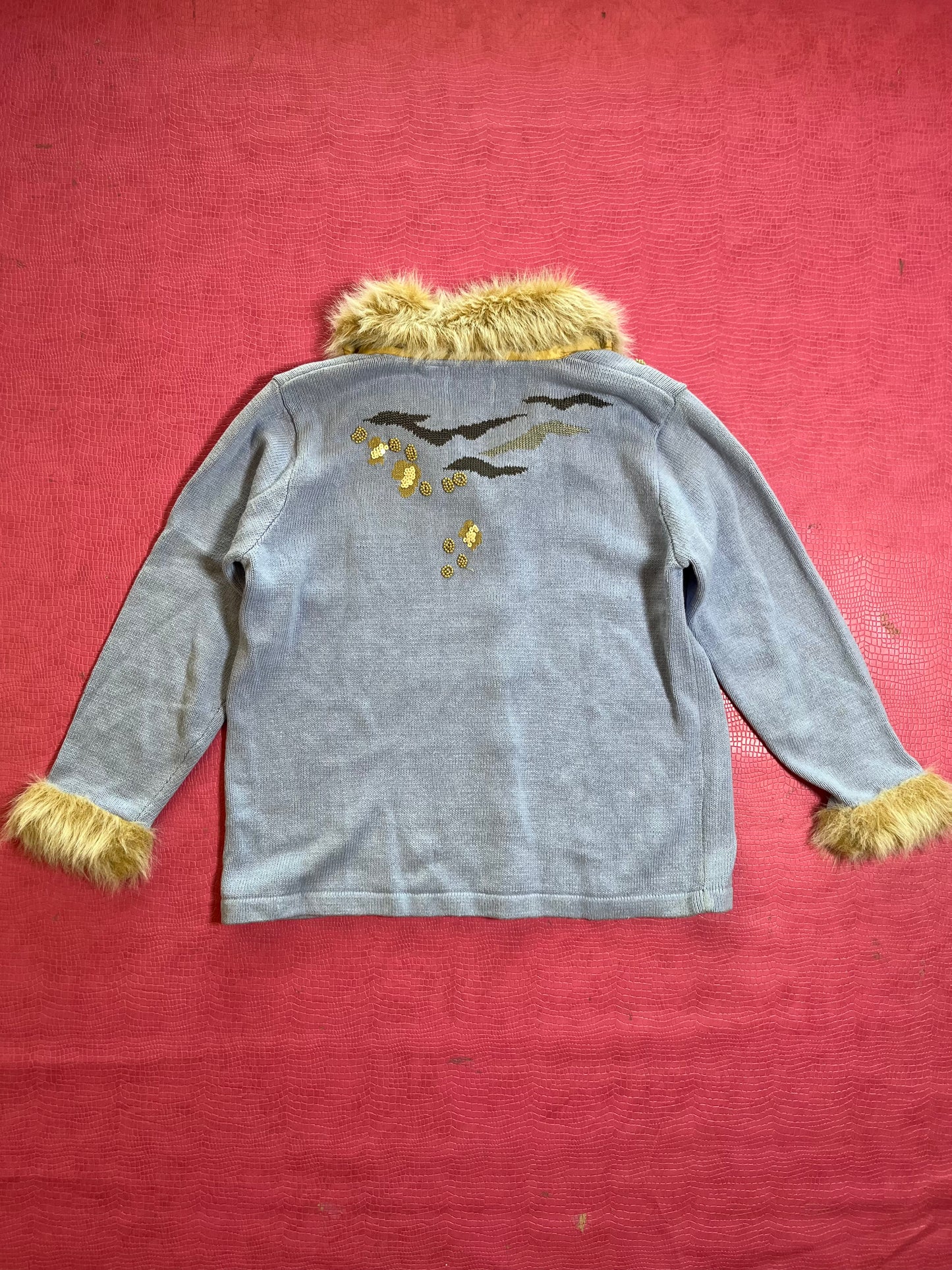 Vintage 90s "Story Book Knits" Wild Silhouettes Cardigan - Fits Most Sizes