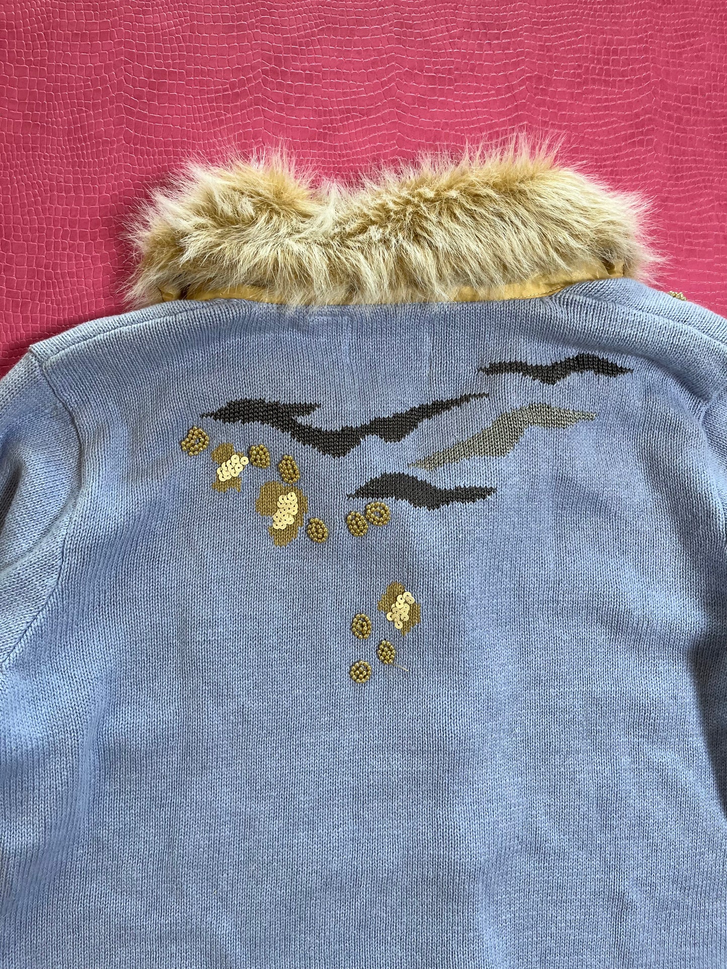 Vintage 90s "Story Book Knits" Wild Silhouettes Cardigan - Fits Most Sizes