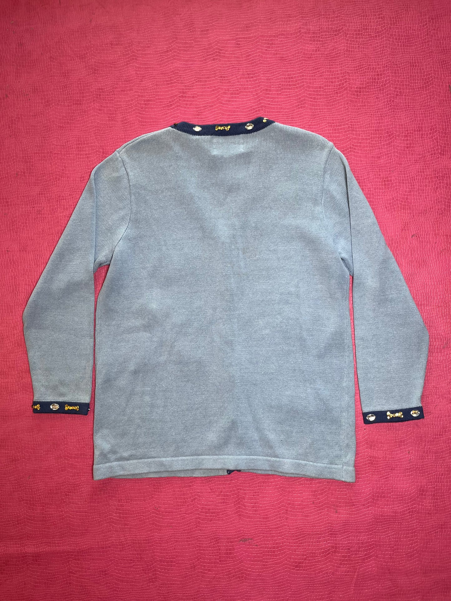 DEAD STOCK Vintage 90s "Story Book Knits" Doggy Spa Cardigan - Fits Most Sizes