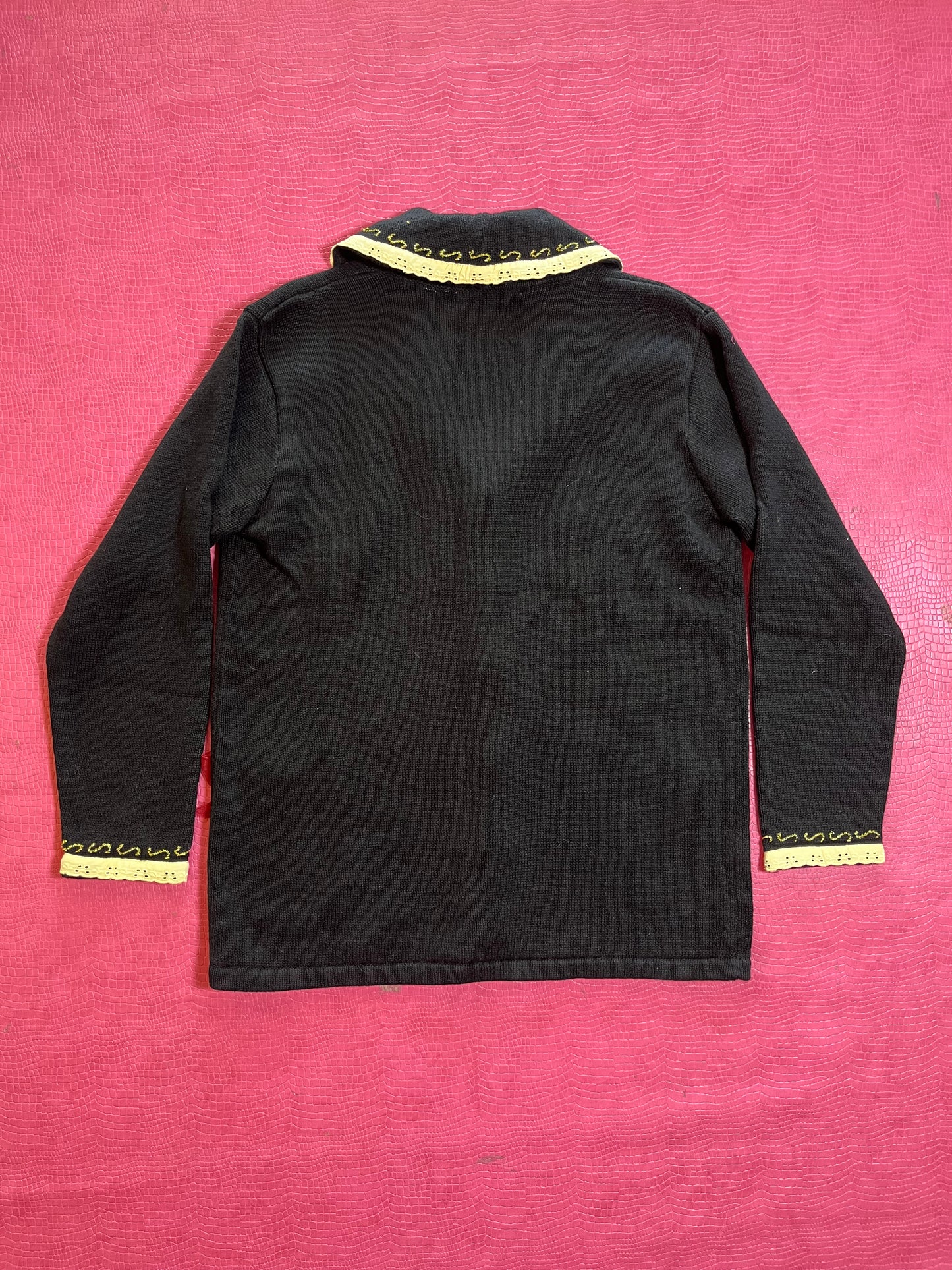 Vintage 90s "Story Book Knits" Victorian Dress Cardigan - Fits Most Sizes