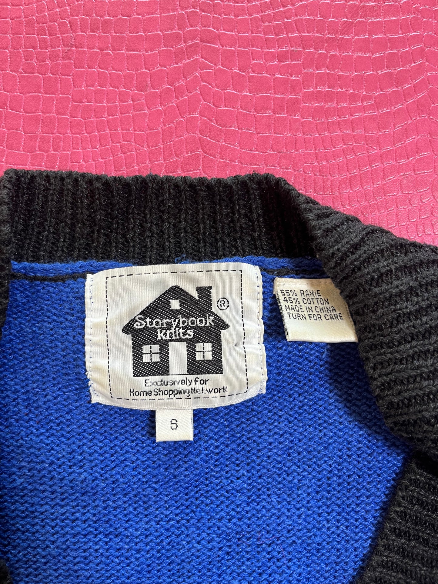 Vintage 90s "Story Book Knits" Lady Chillin Out Cardigan - Fits Most Sizes