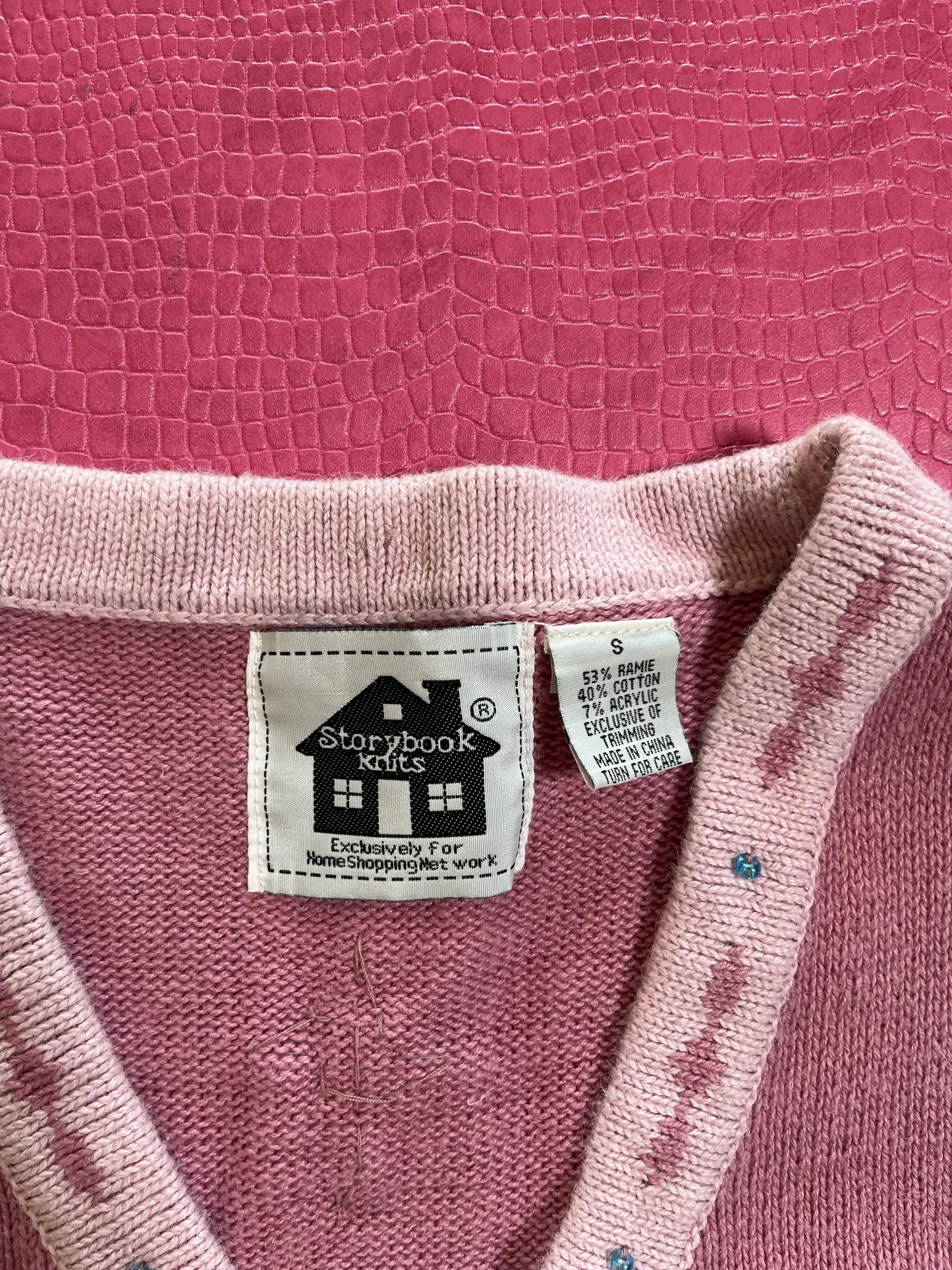 Vintage 90s "Story Book Knits" Yorkies Cardigan - Fits Most Sizes