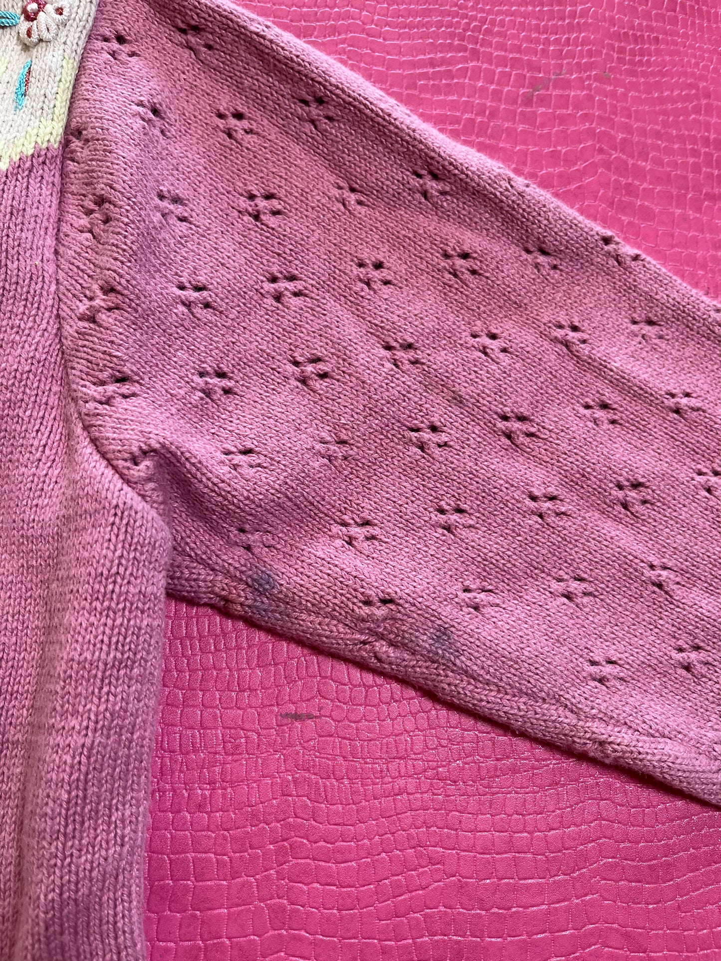 Vintage 90s "Story Book Knits" Yorkies Cardigan - Fits Most Sizes
