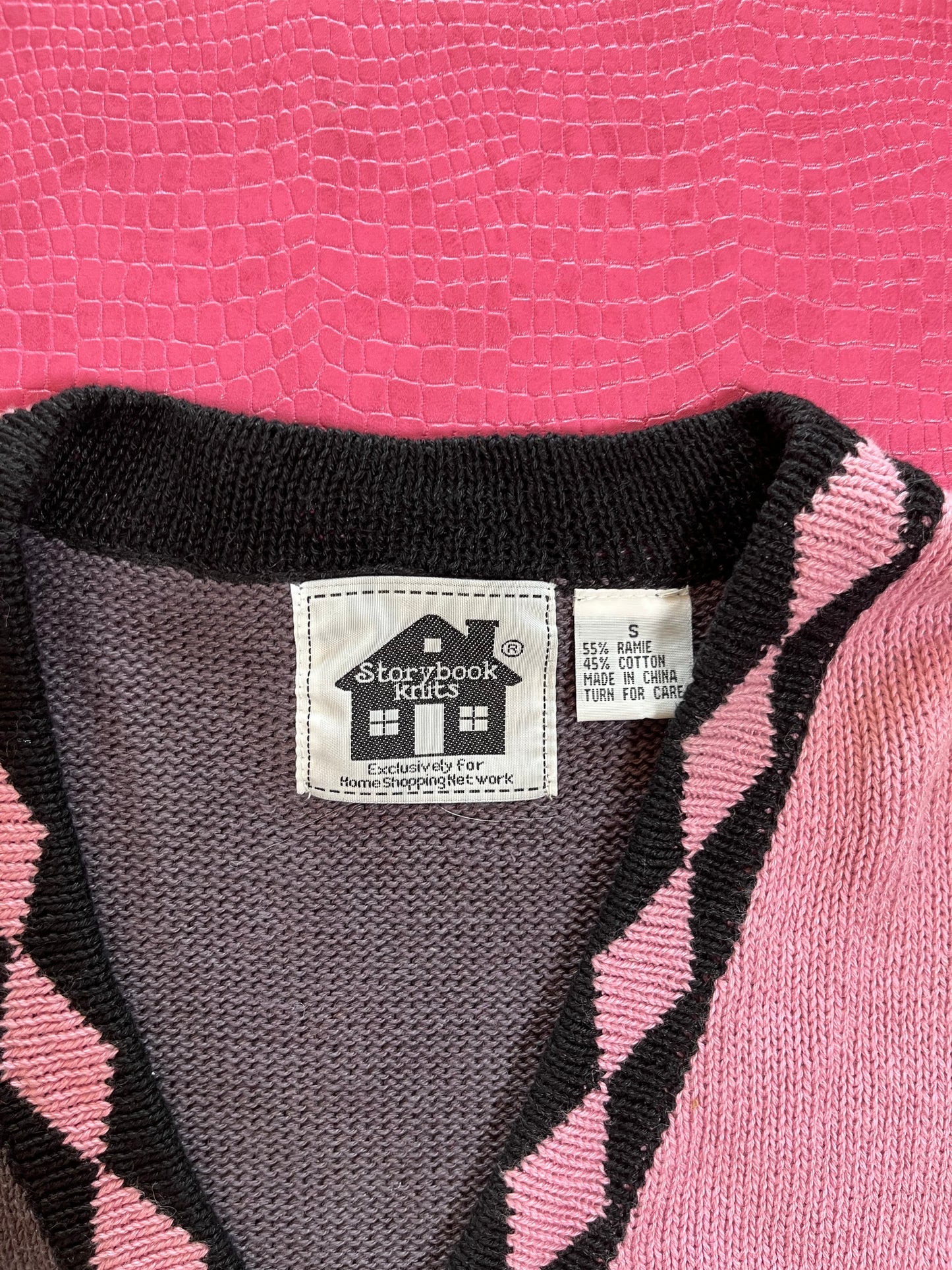 Vintage 90s "Story Book Knits" Furniture Cardigan - Fits Most Sizes