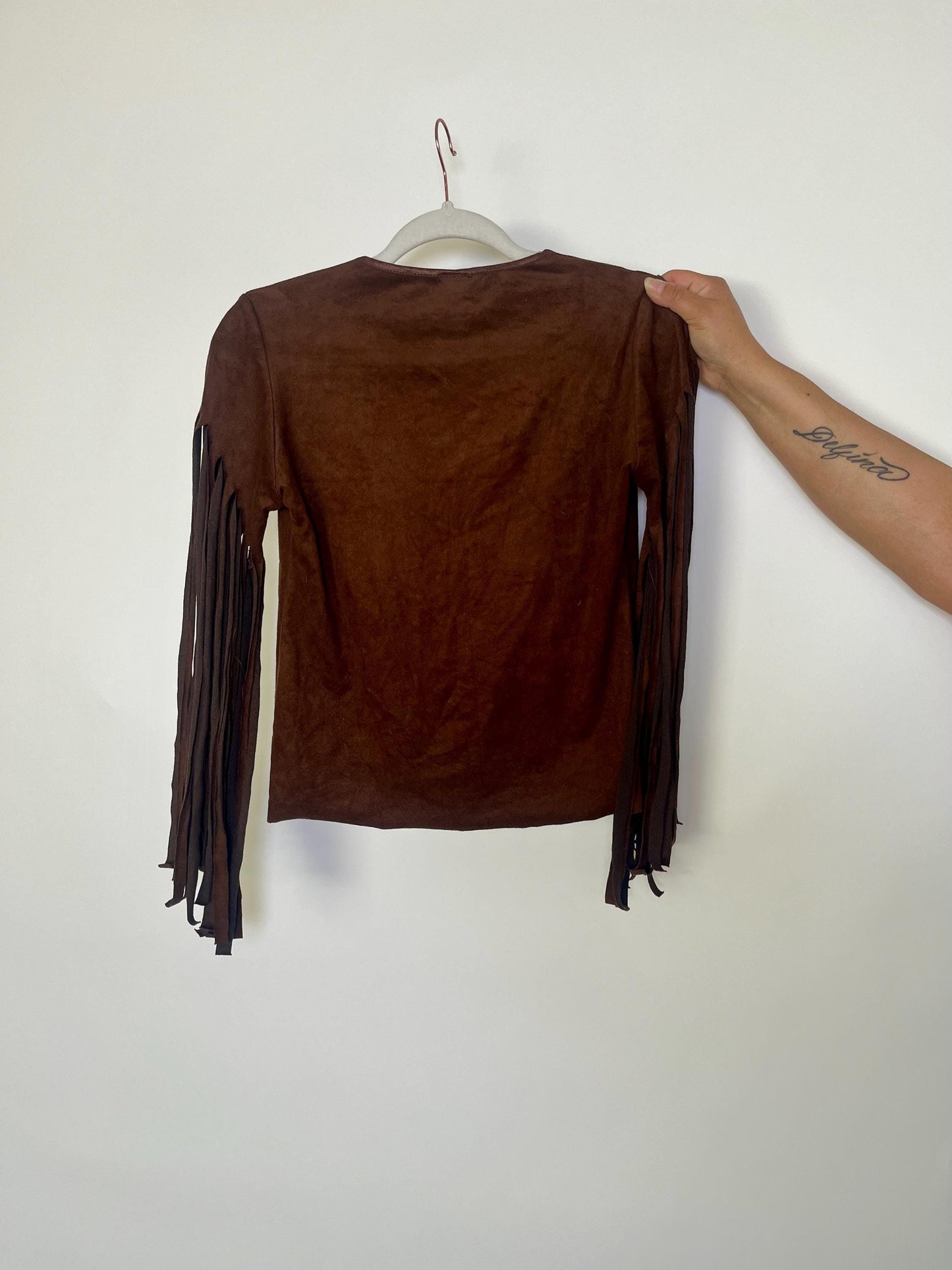 Vintage 90s Y2K "Hendy" Faux Suede Top - Best Fits Size M, Possibly L