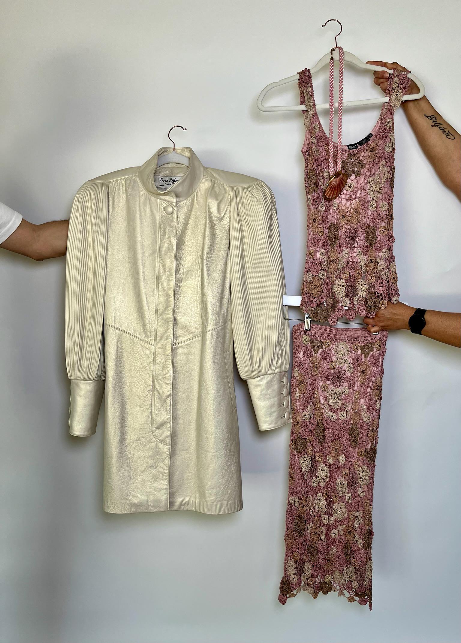 Vintage 90s Y2k "Cami International" Two Piece Skirt Set - Best Fits Size XS-M