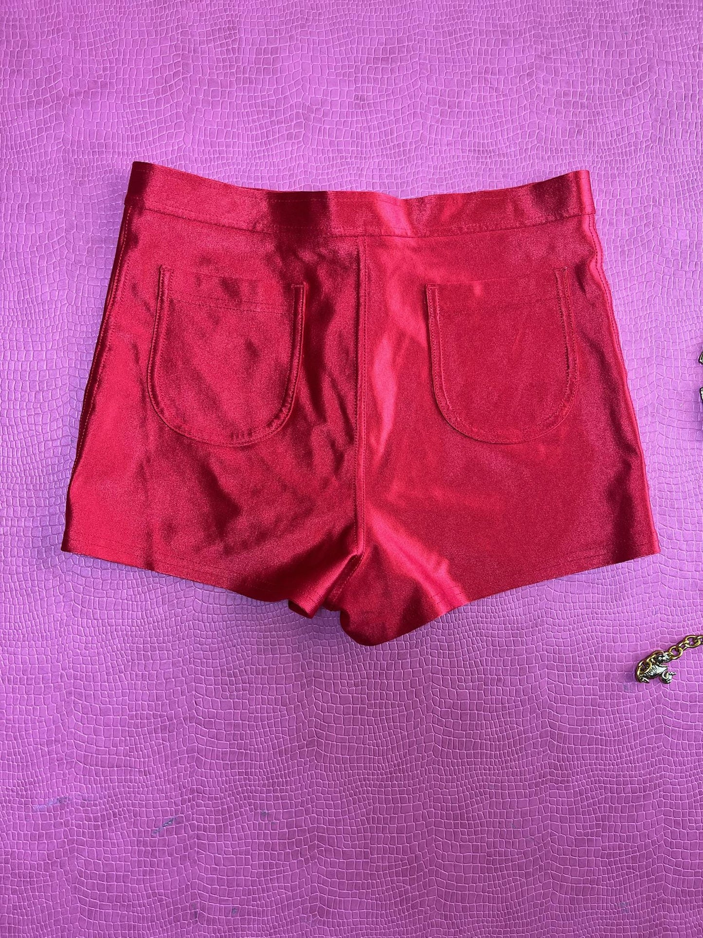Vintage 90s Y2K Red Hot Pants - Best Fits Size XS-S