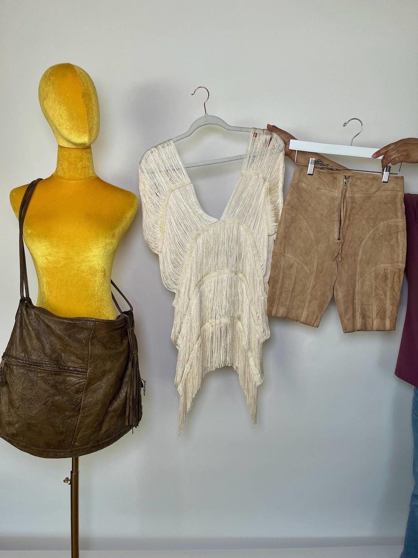 Vintage 70s 80s Suede Leather Biker Shorts - Best Fits Size XS-S